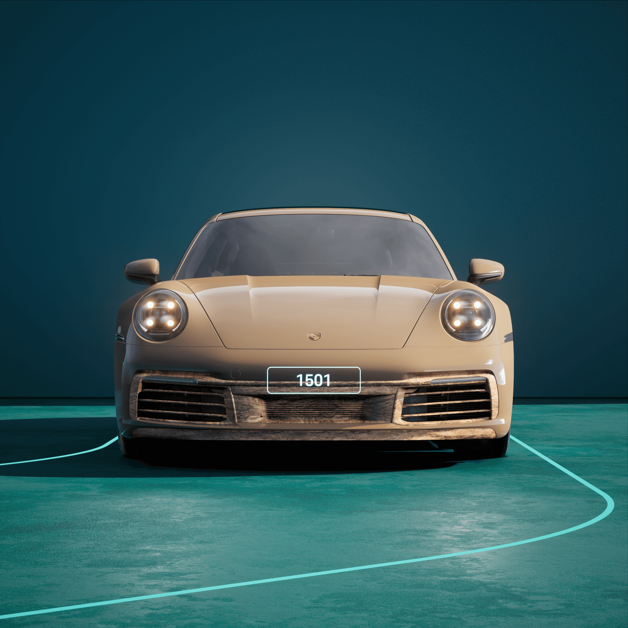 The PORSCHΞ 911 1501 image in phase