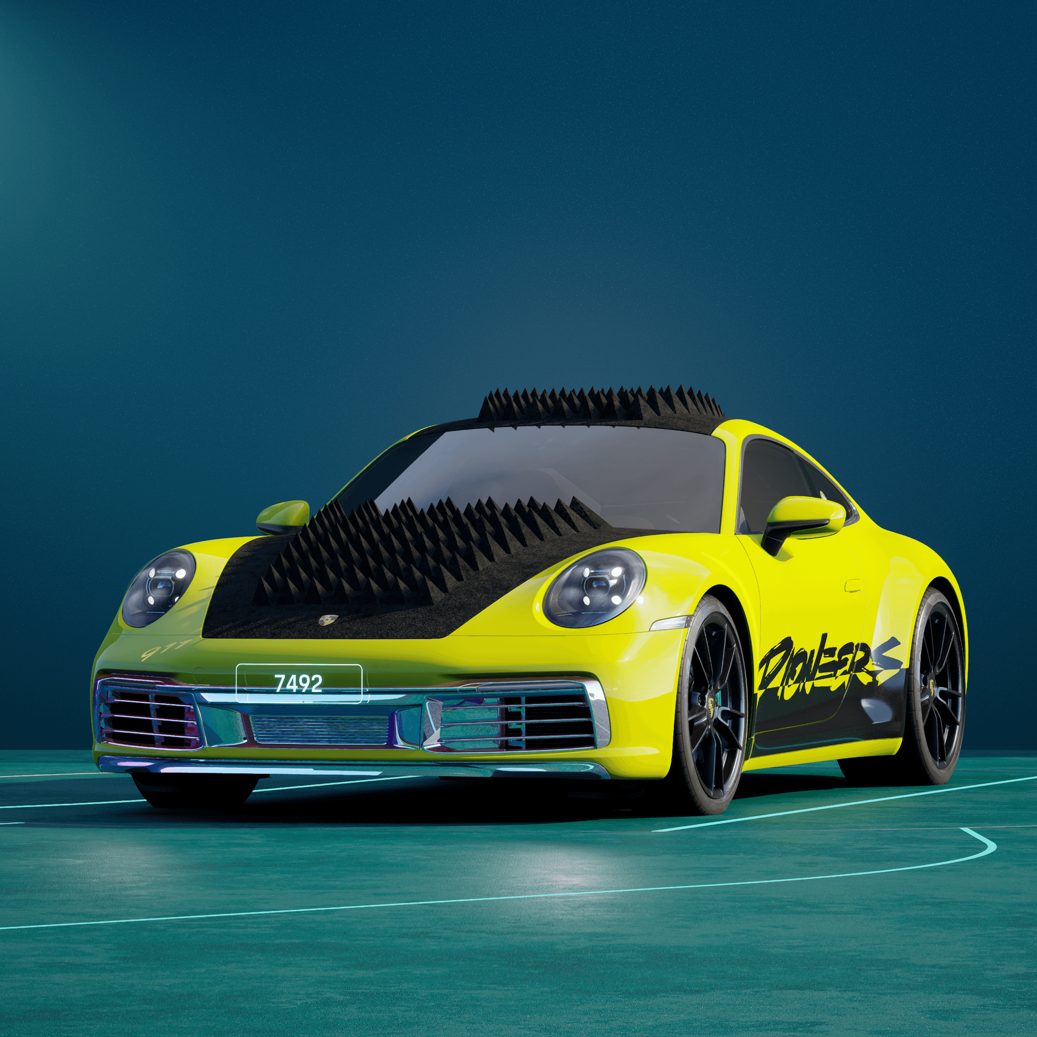 The PORSCHΞ 911 7492 image in phase