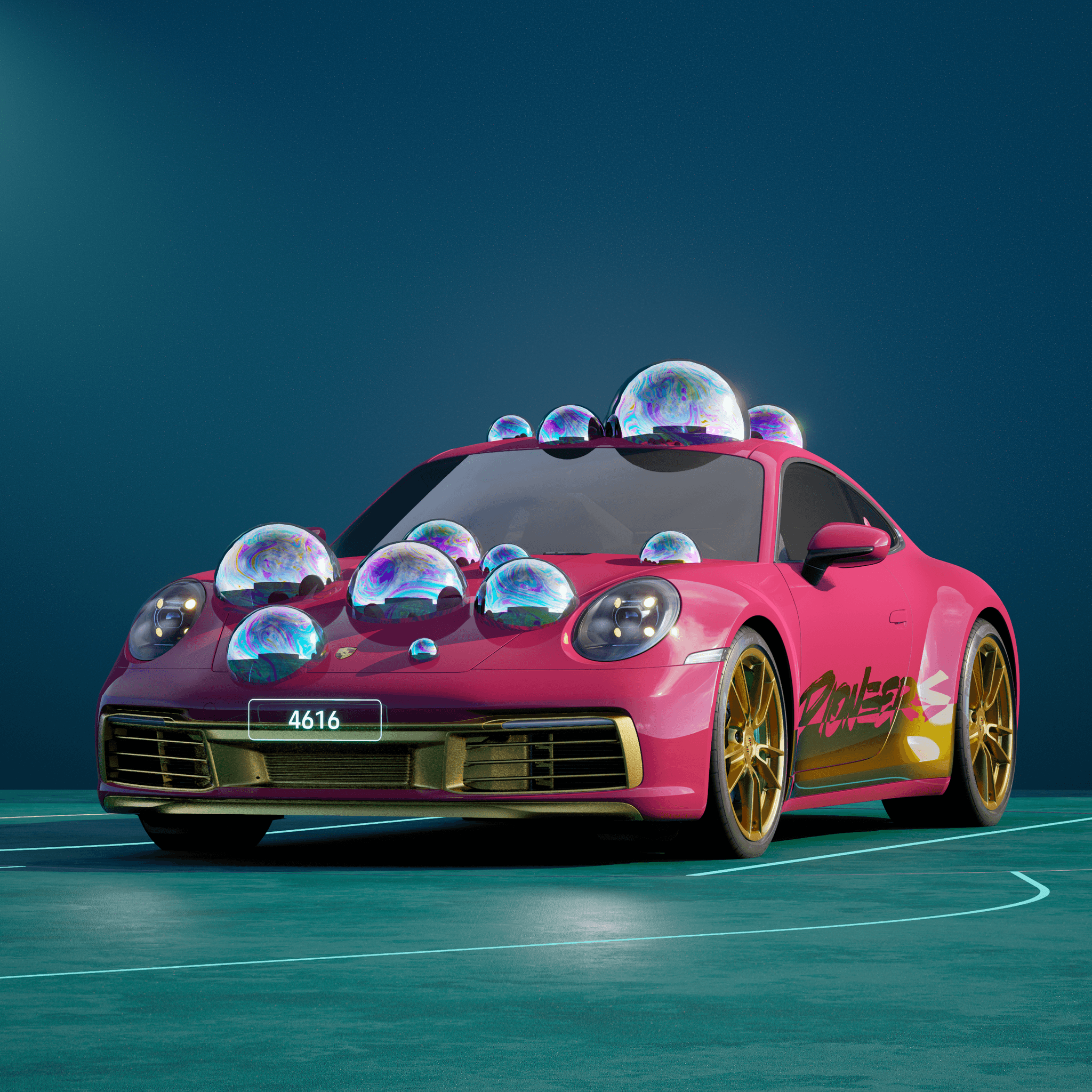 The PORSCHΞ 911 4616 image in phase