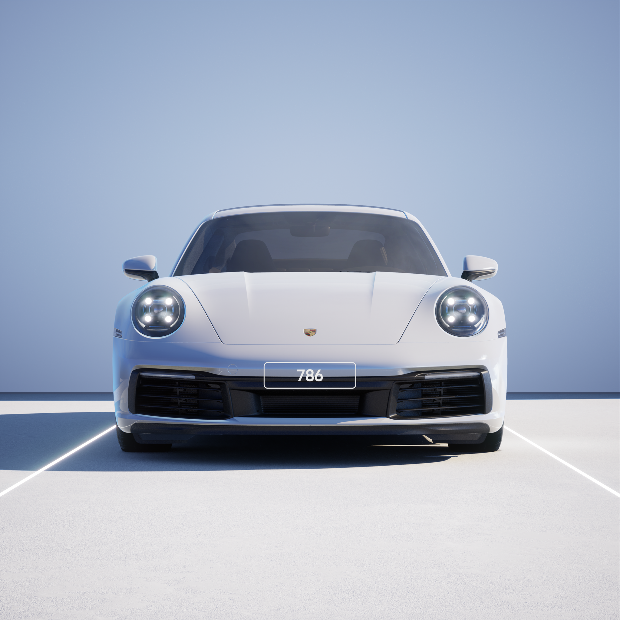 The PORSCHΞ 911 786 image in phase