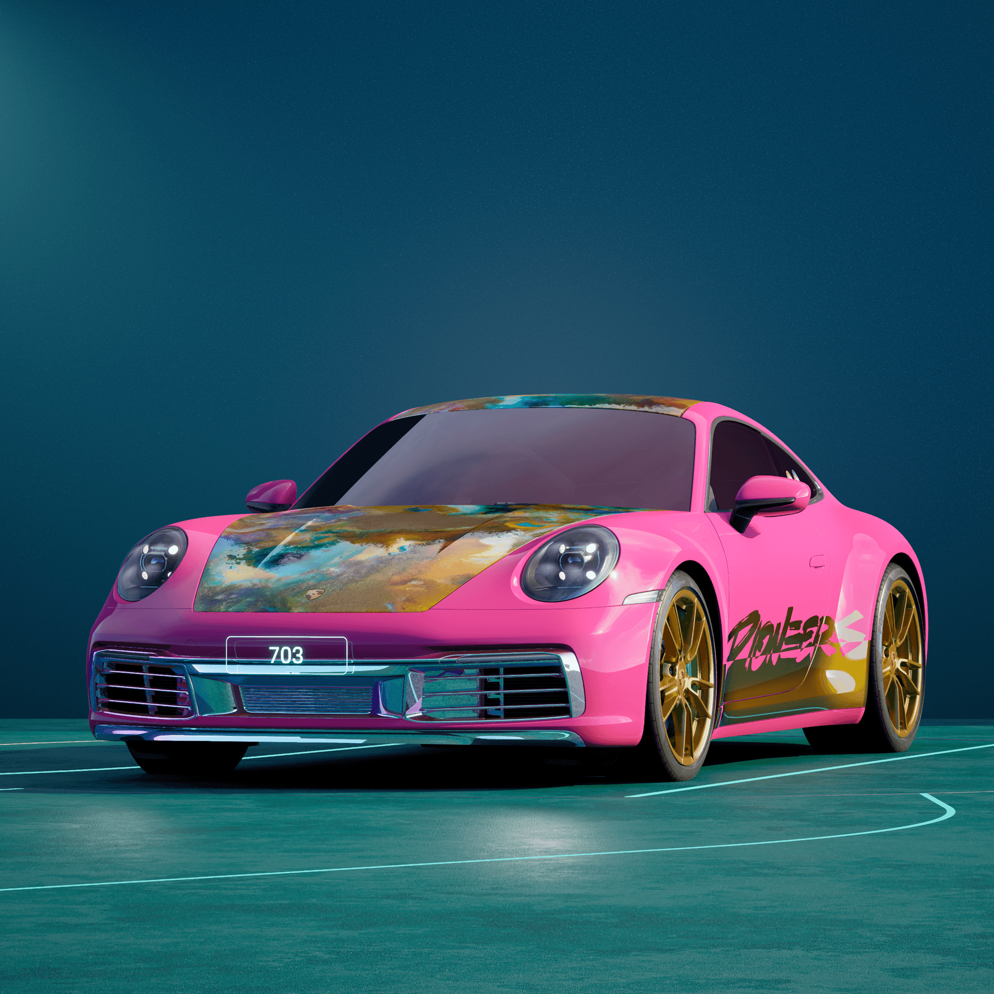 The PORSCHΞ 911 703 image in phase