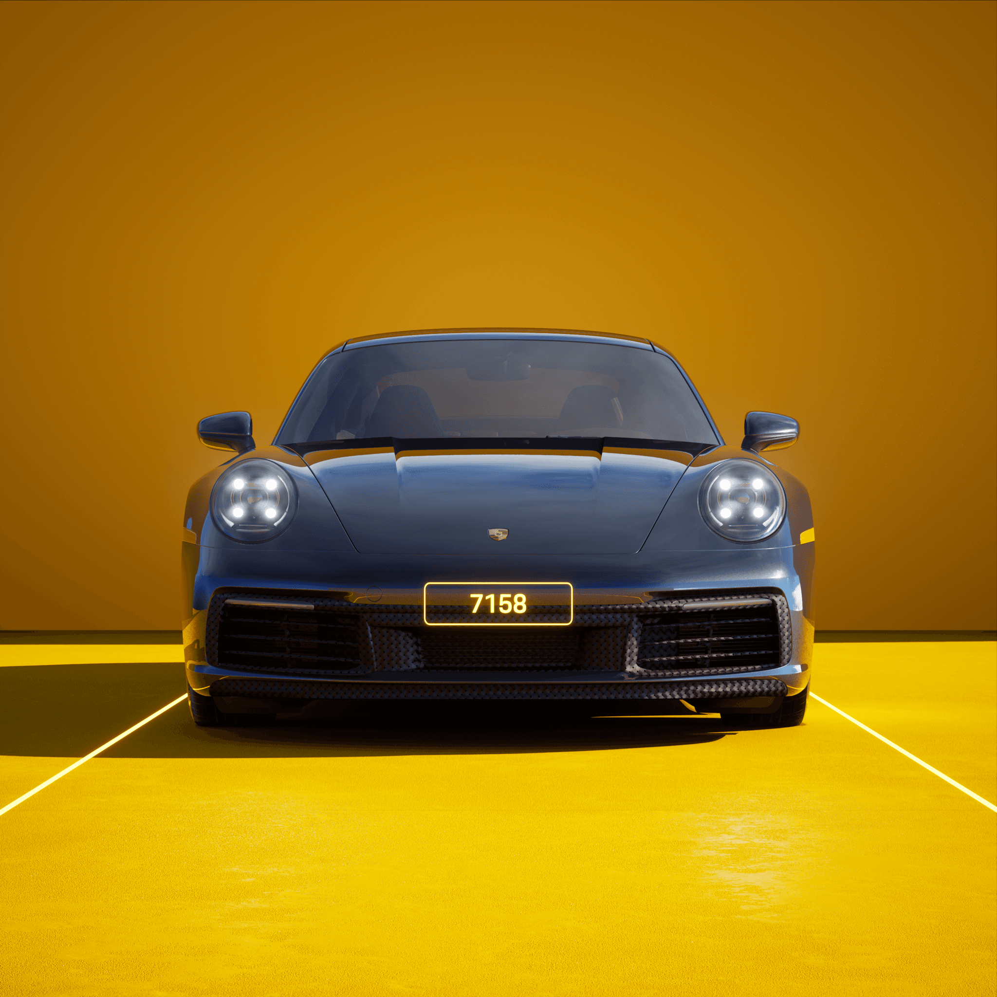 The PORSCHΞ 911 7158 image in phase