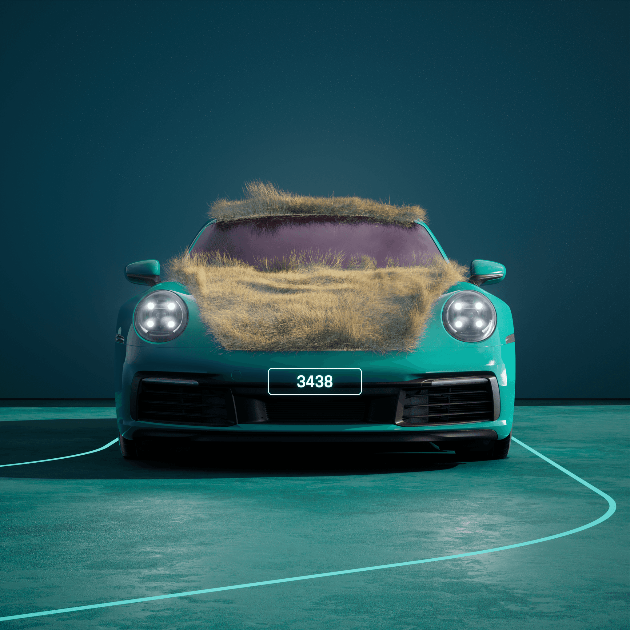 The PORSCHΞ 911 3438 image in phase