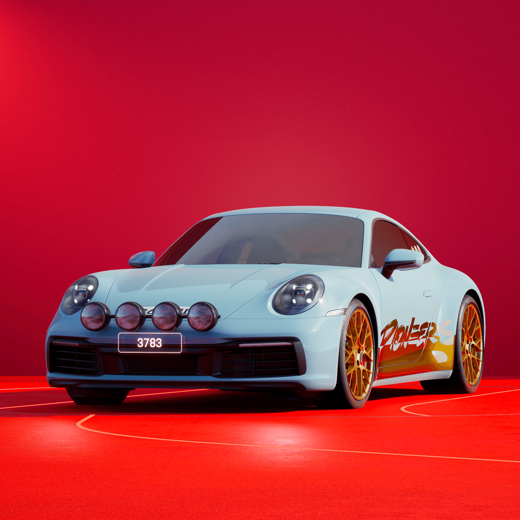The PORSCHΞ 911 3783 image in phase