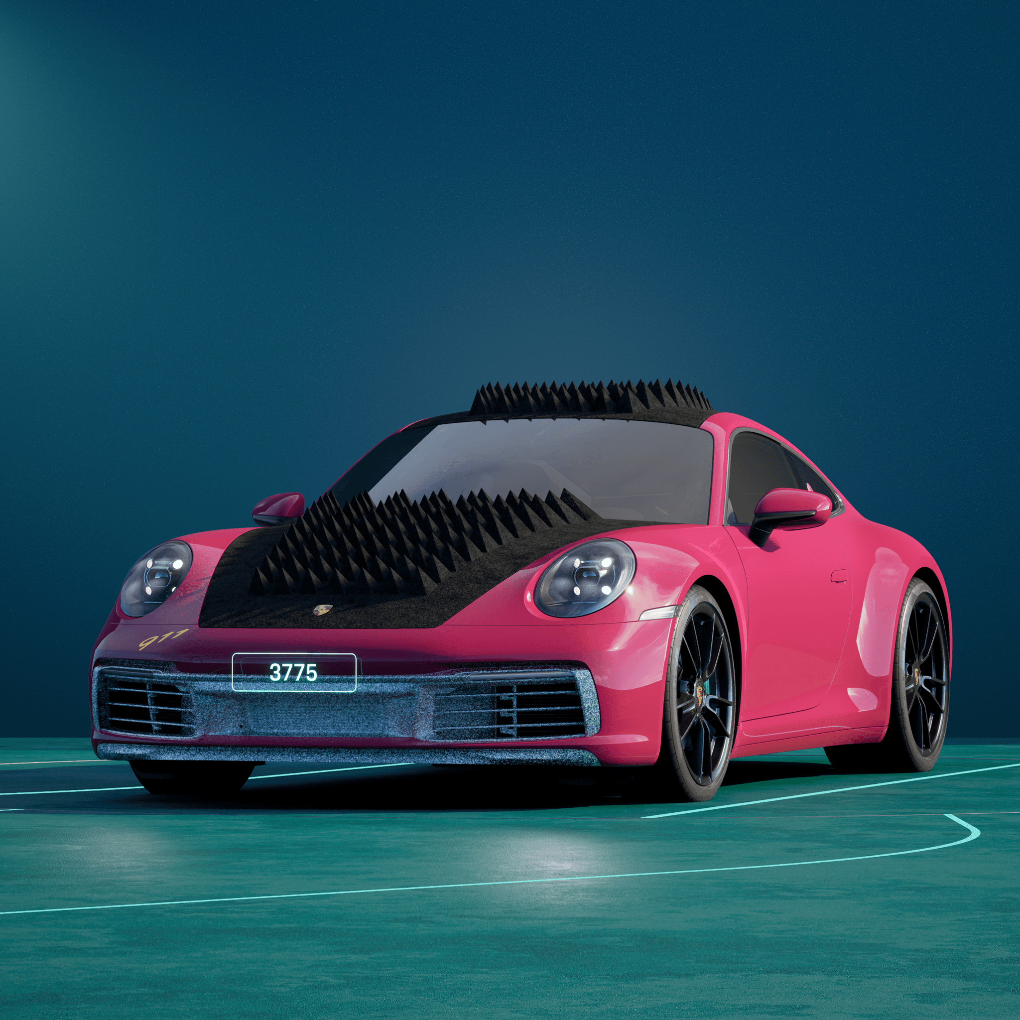 The PORSCHΞ 911 3775 image in phase