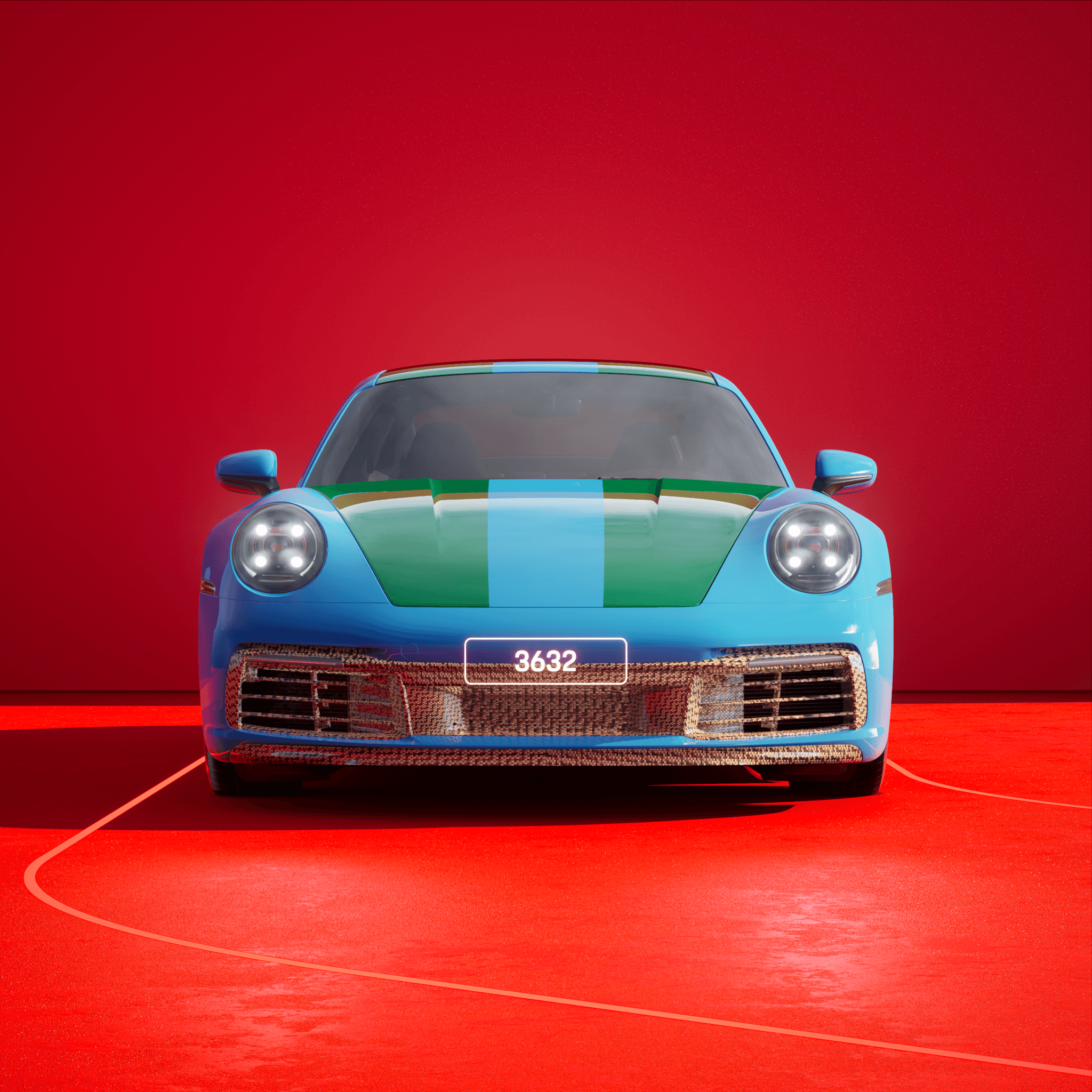 The PORSCHΞ 911 3632 image in phase