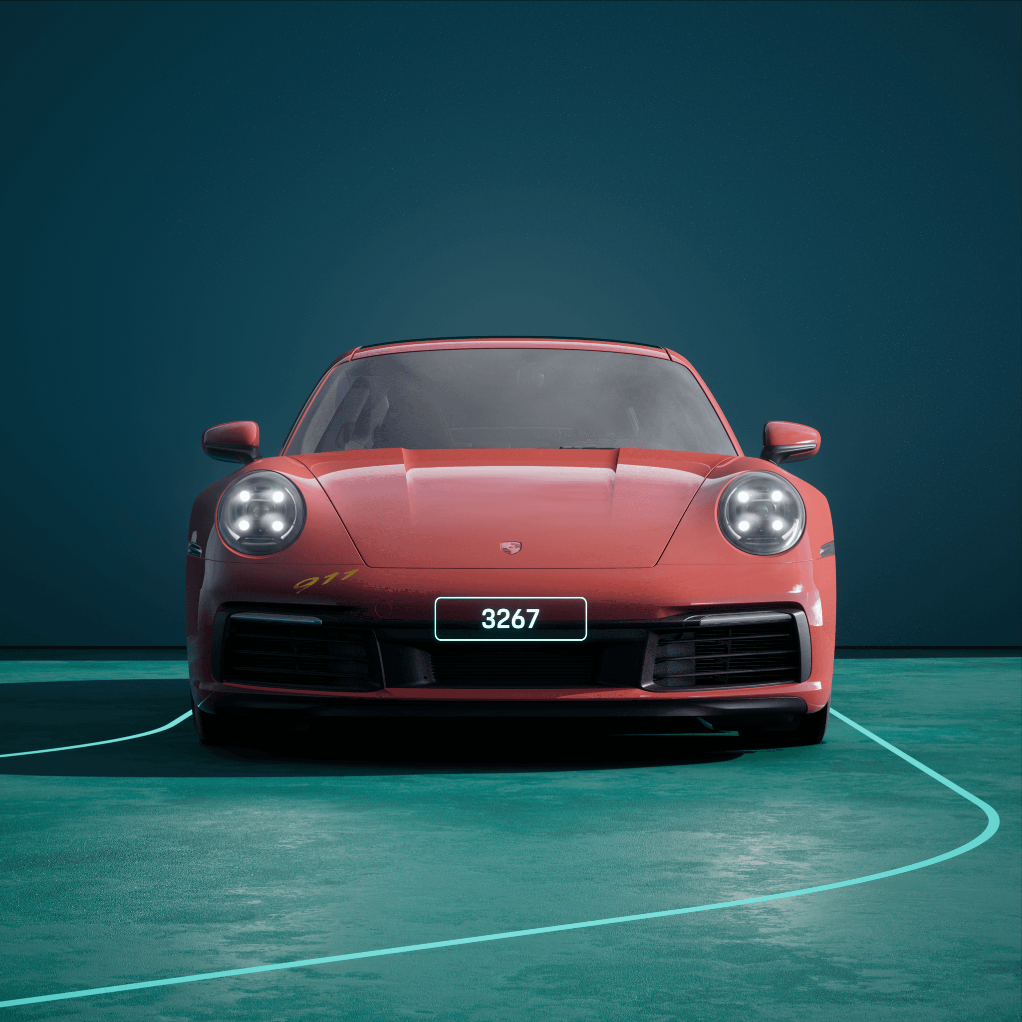 The PORSCHΞ 911 3267 image in phase