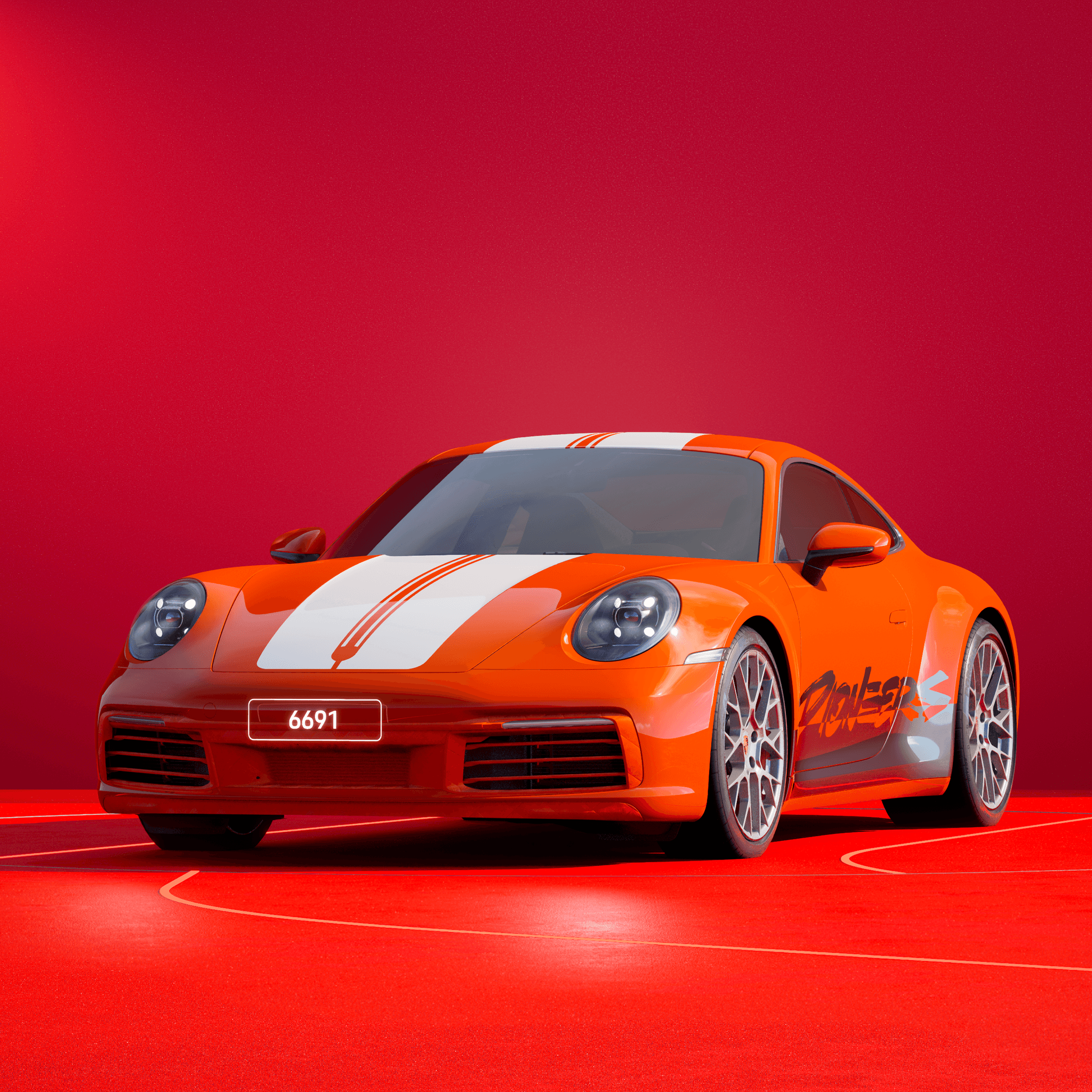 The PORSCHΞ 911 6691 image in phase