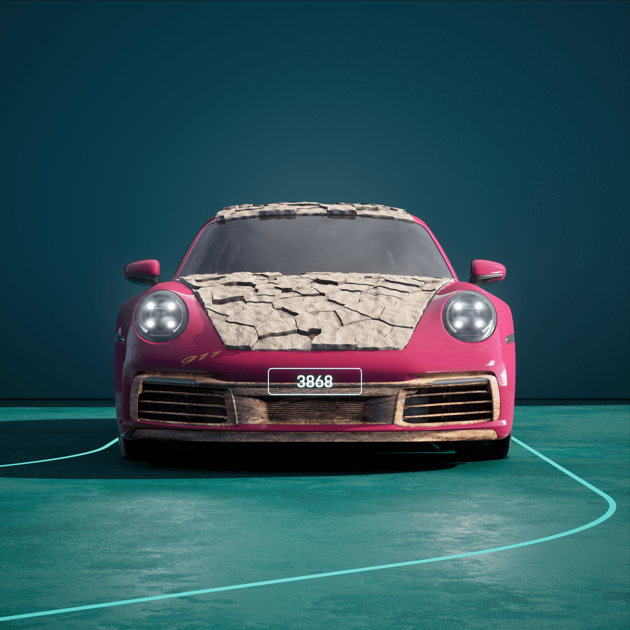 The PORSCHΞ 911 3868 image in phase