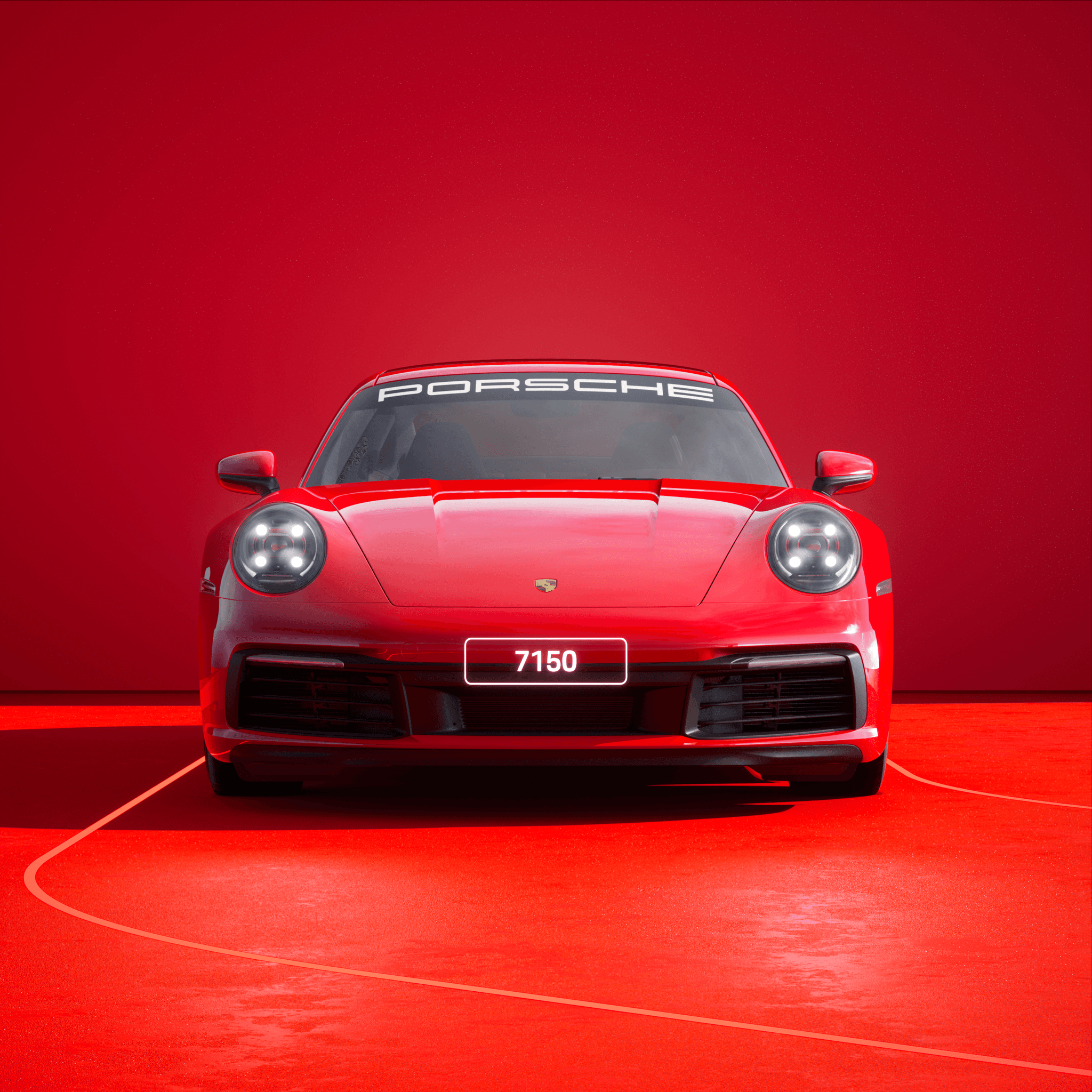 The PORSCHΞ 911 7150 image in phase