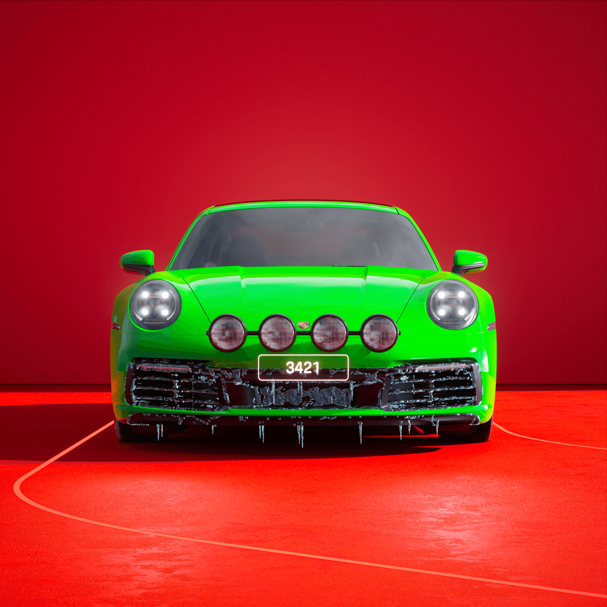The PORSCHΞ 911 3421 image in phase