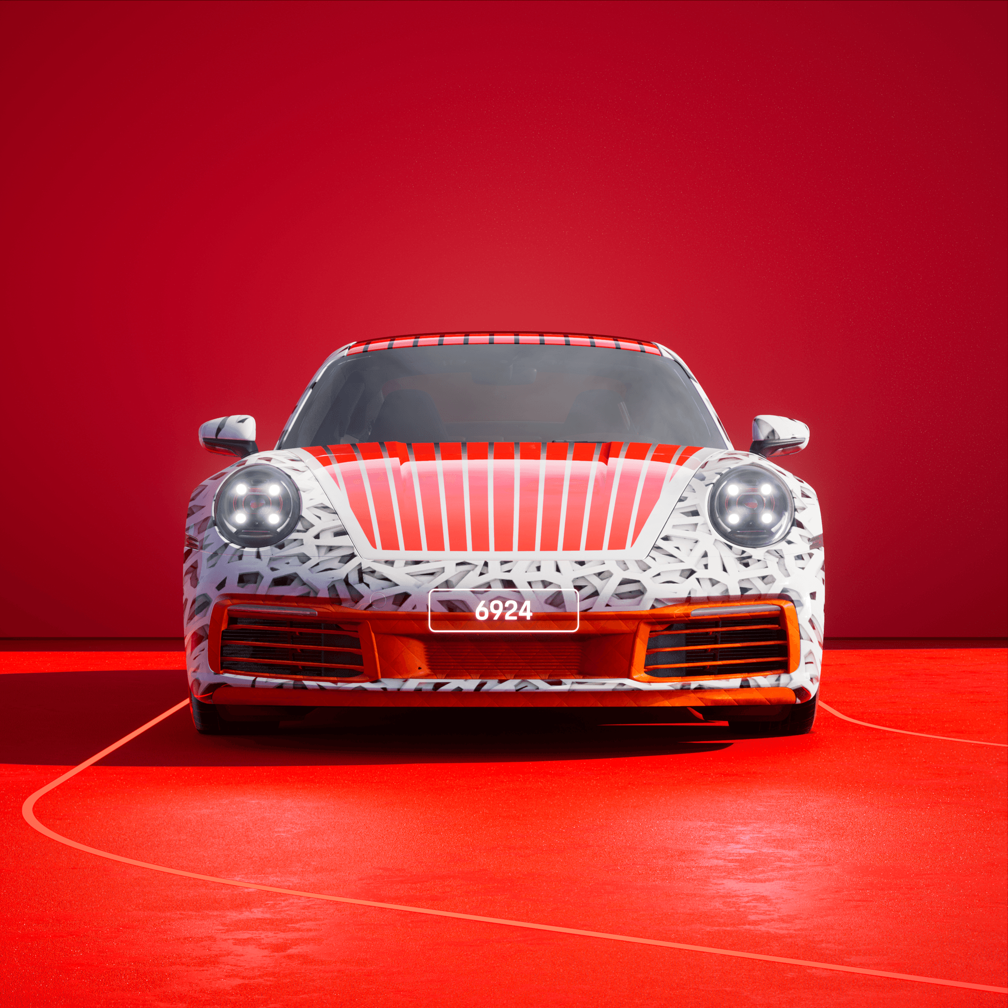The PORSCHΞ 911 6924 image in phase