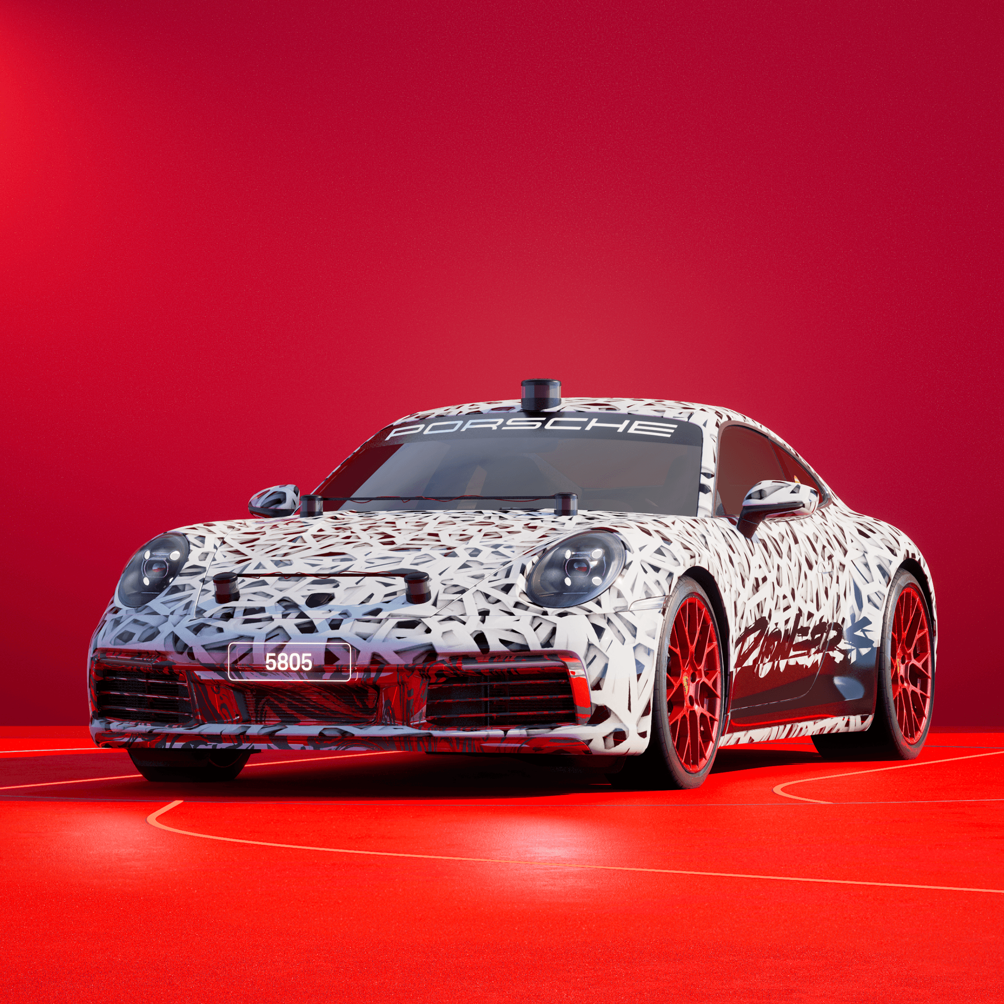 The PORSCHΞ 911 5805 image in phase