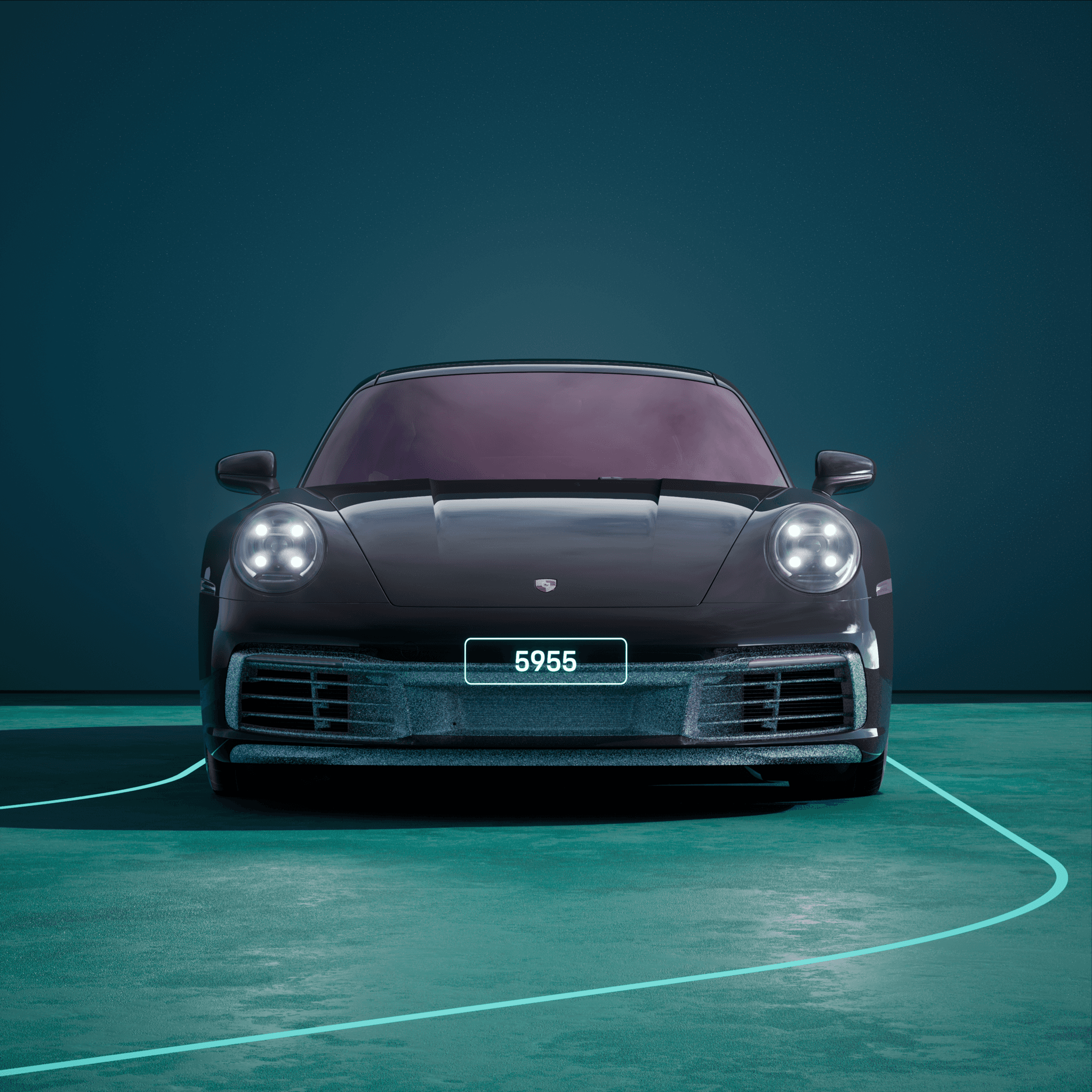 The PORSCHΞ 911 5955 image in phase