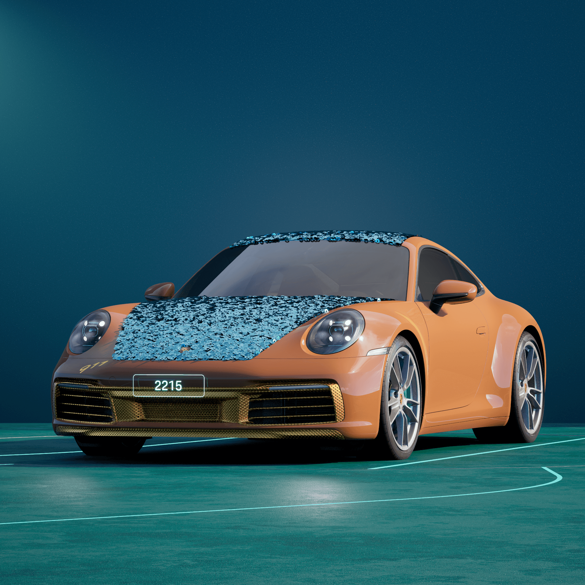The PORSCHΞ 911 2215 image in phase