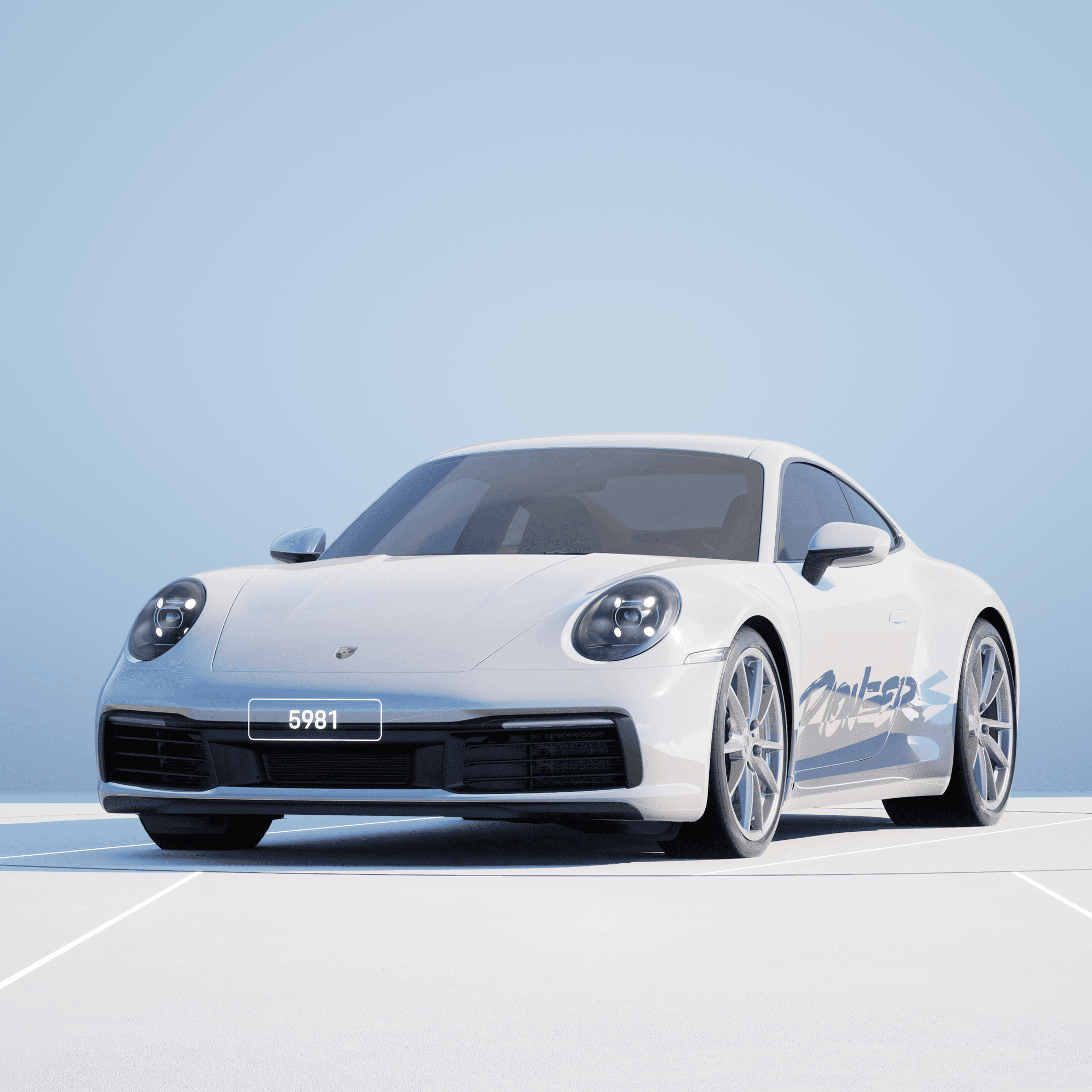 The PORSCHΞ 911 5981 image in phase