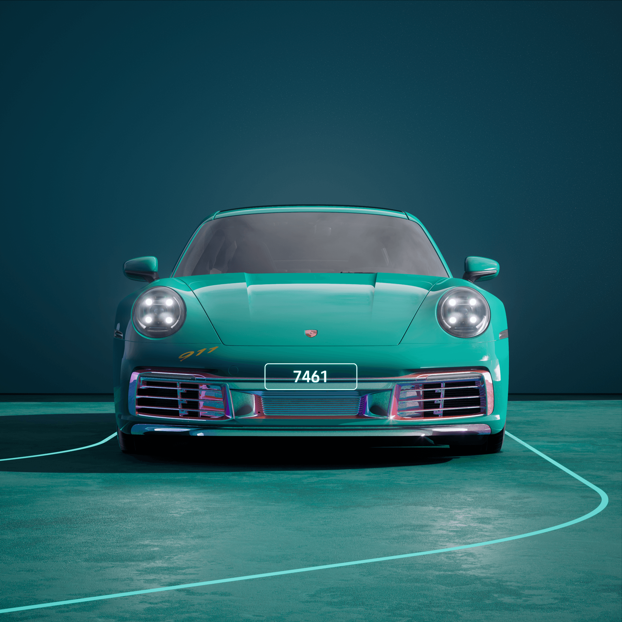 The PORSCHΞ 911 7461 image in phase