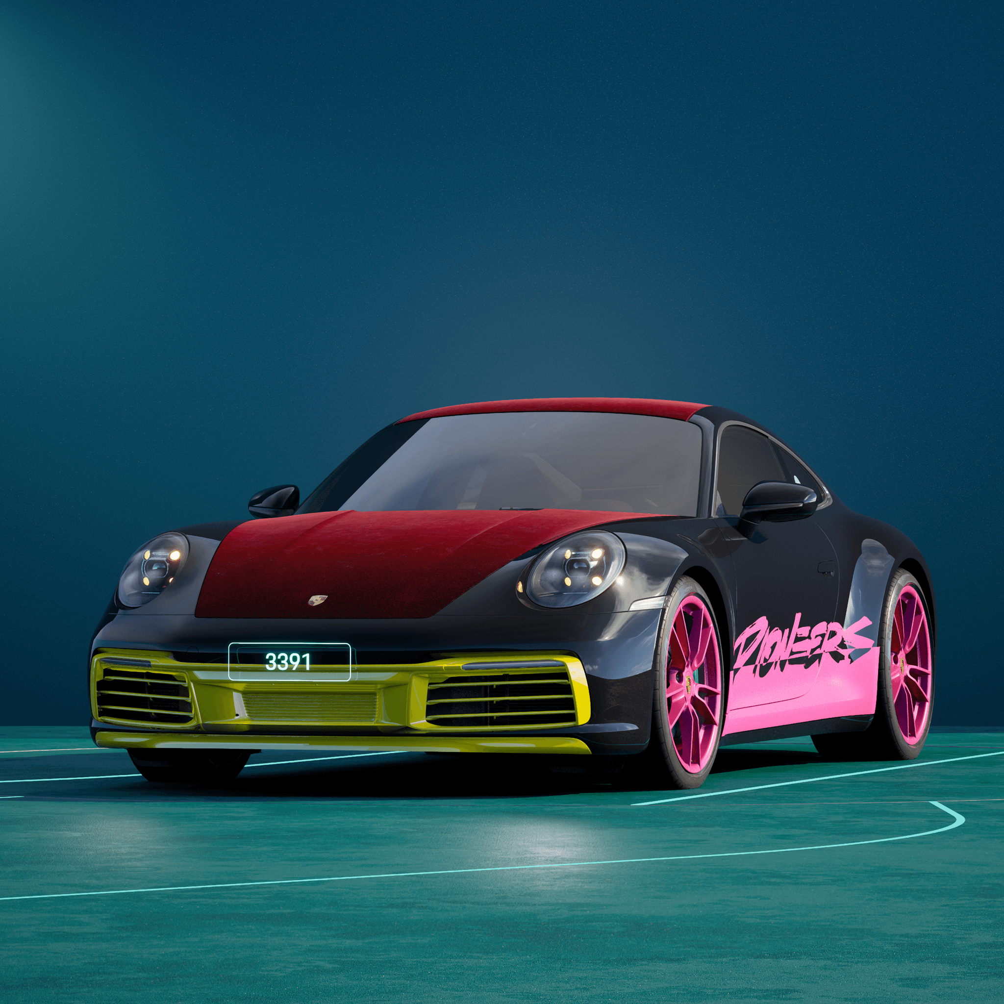 The PORSCHΞ 911 3391 image in phase