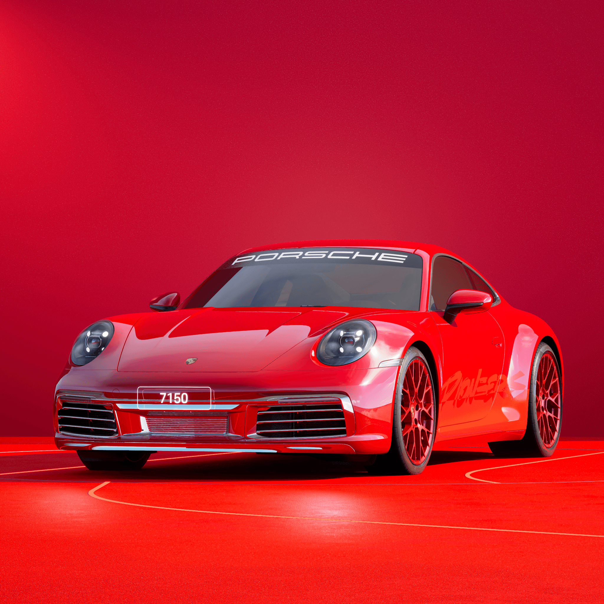 The PORSCHΞ 911 7150 image in phase