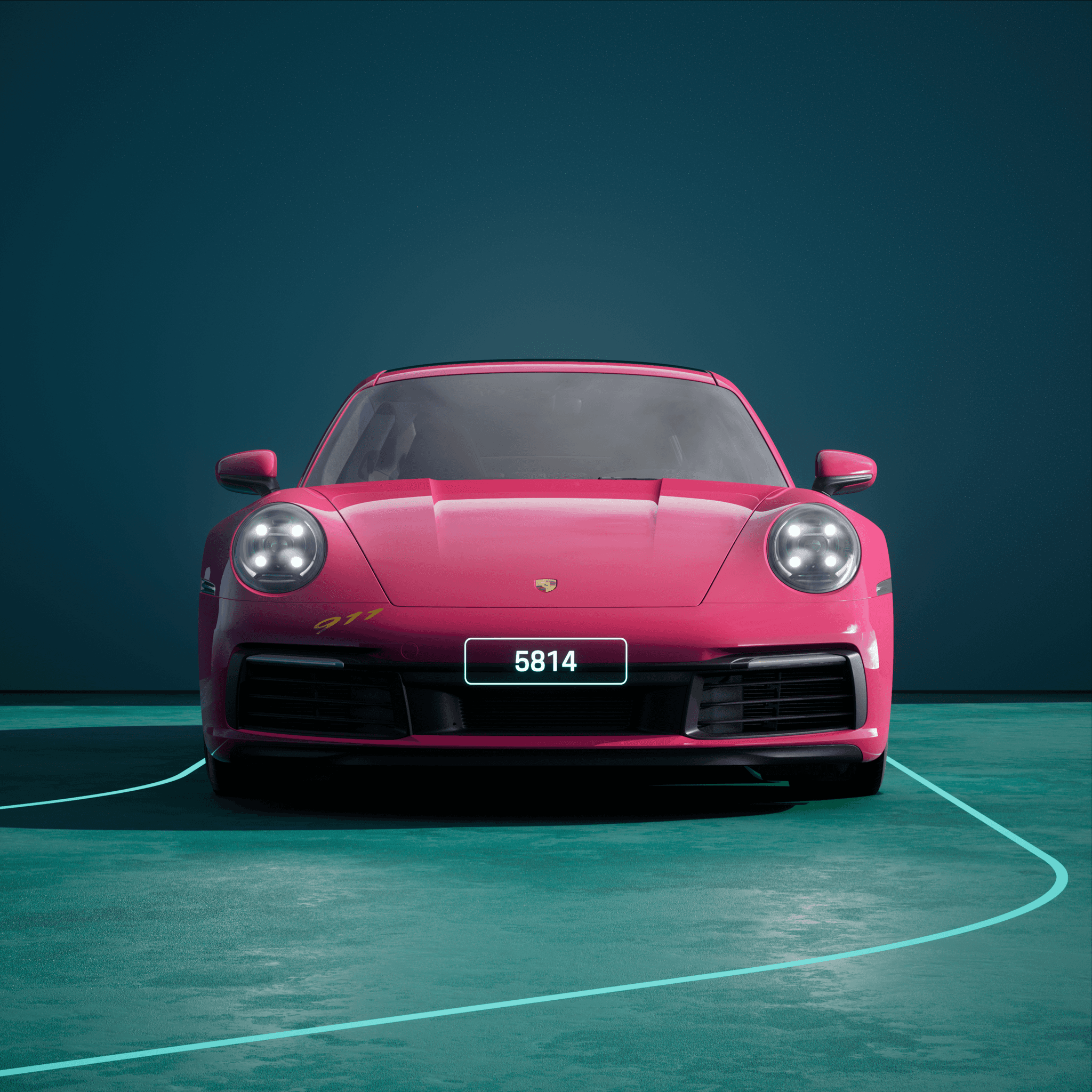 The PORSCHΞ 911 5814 image in phase