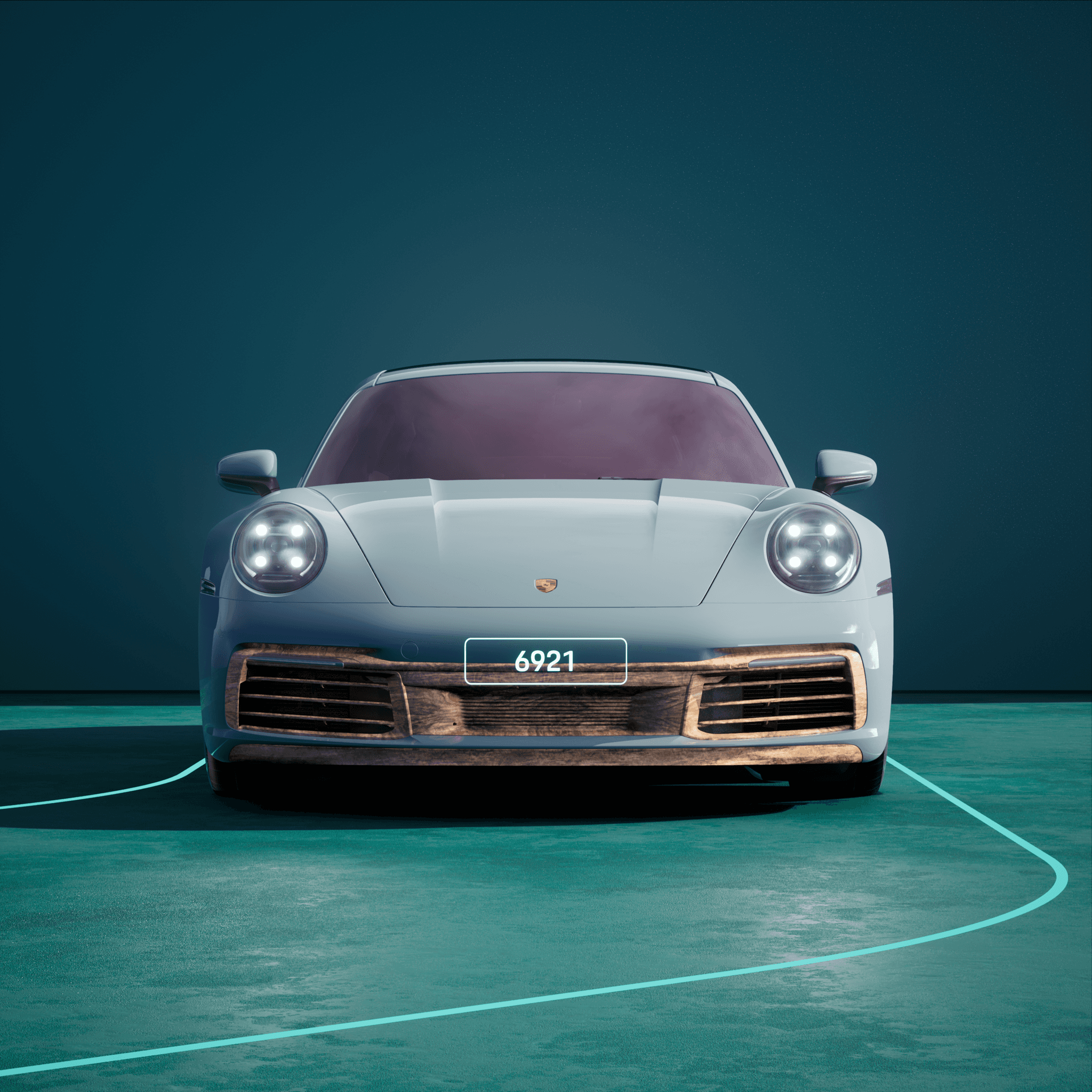 The PORSCHΞ 911 6921 image in phase