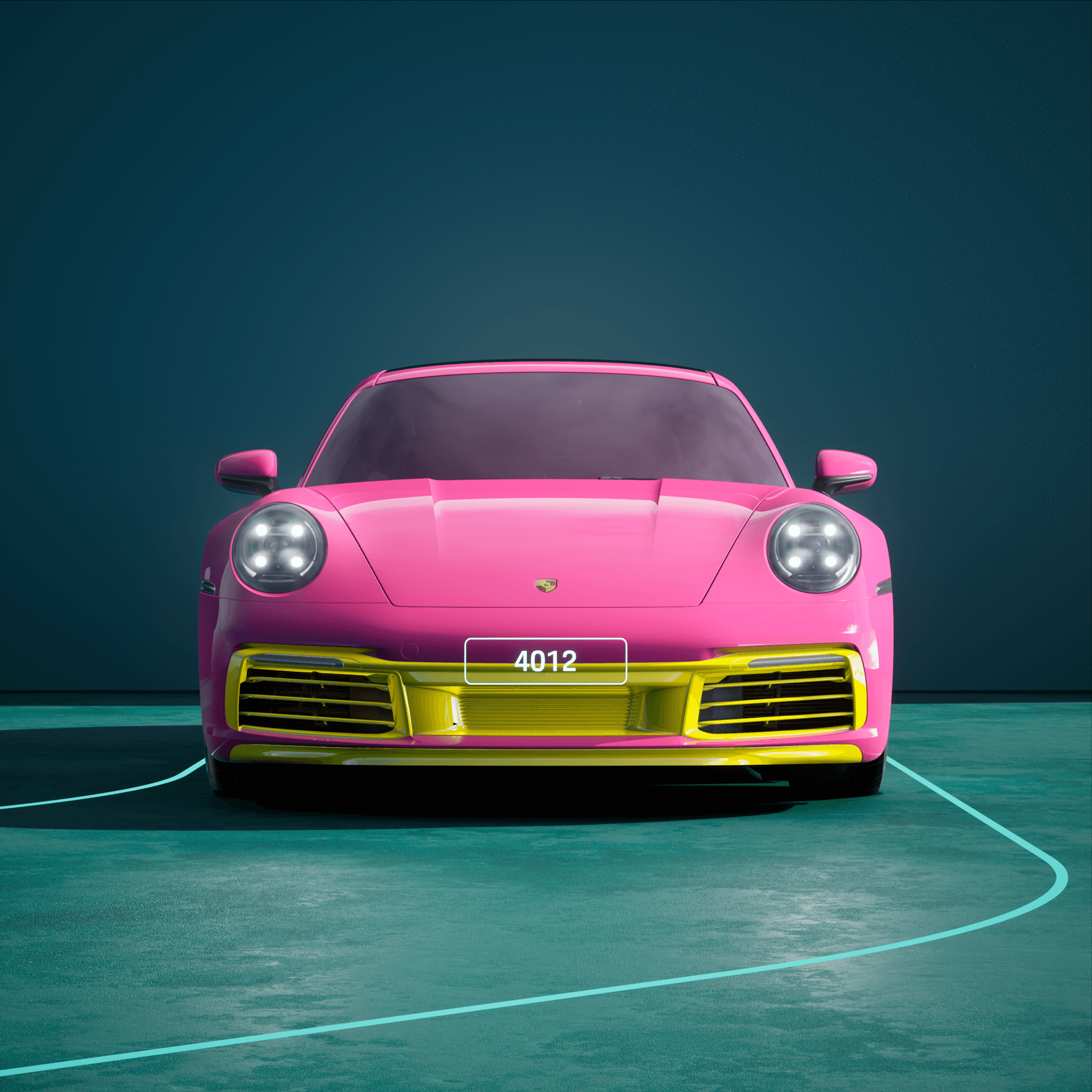 The PORSCHΞ 911 4012 image in phase