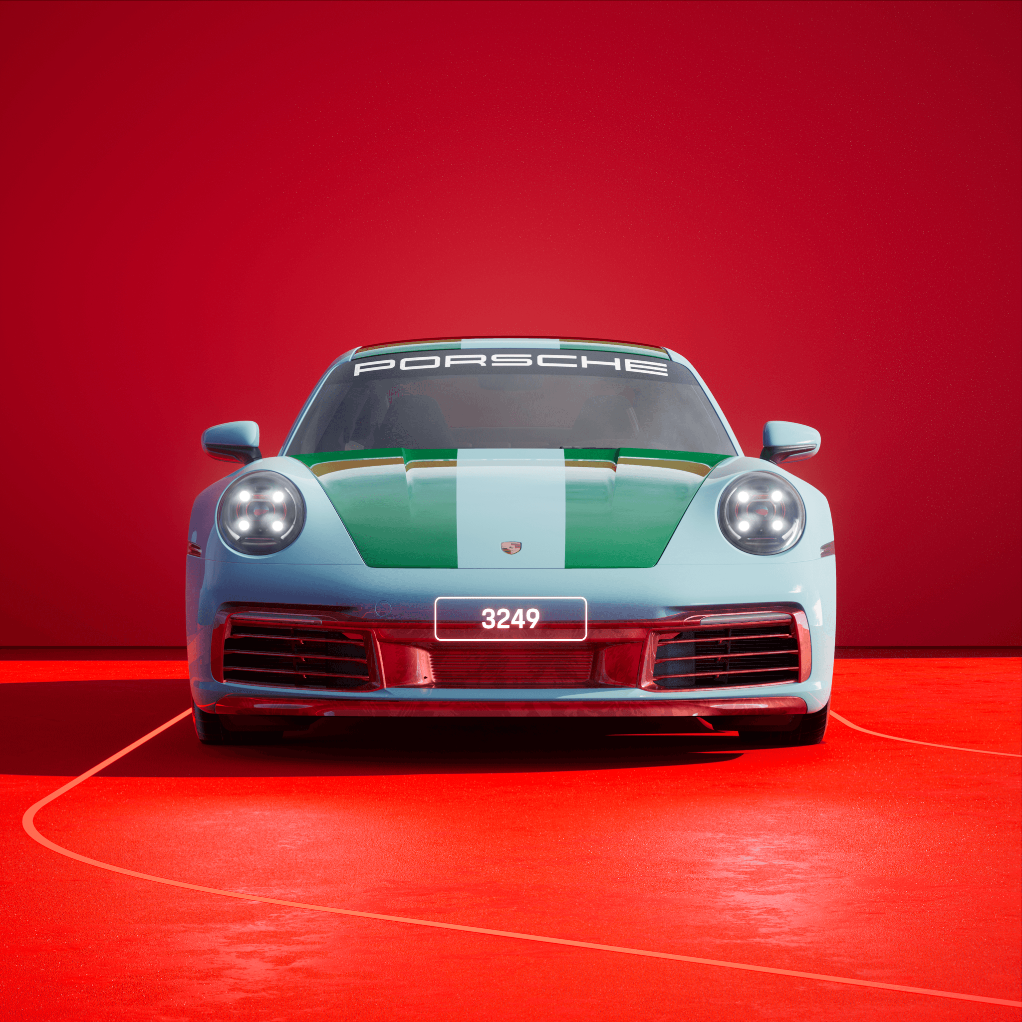 The PORSCHΞ 911 3249 image in phase