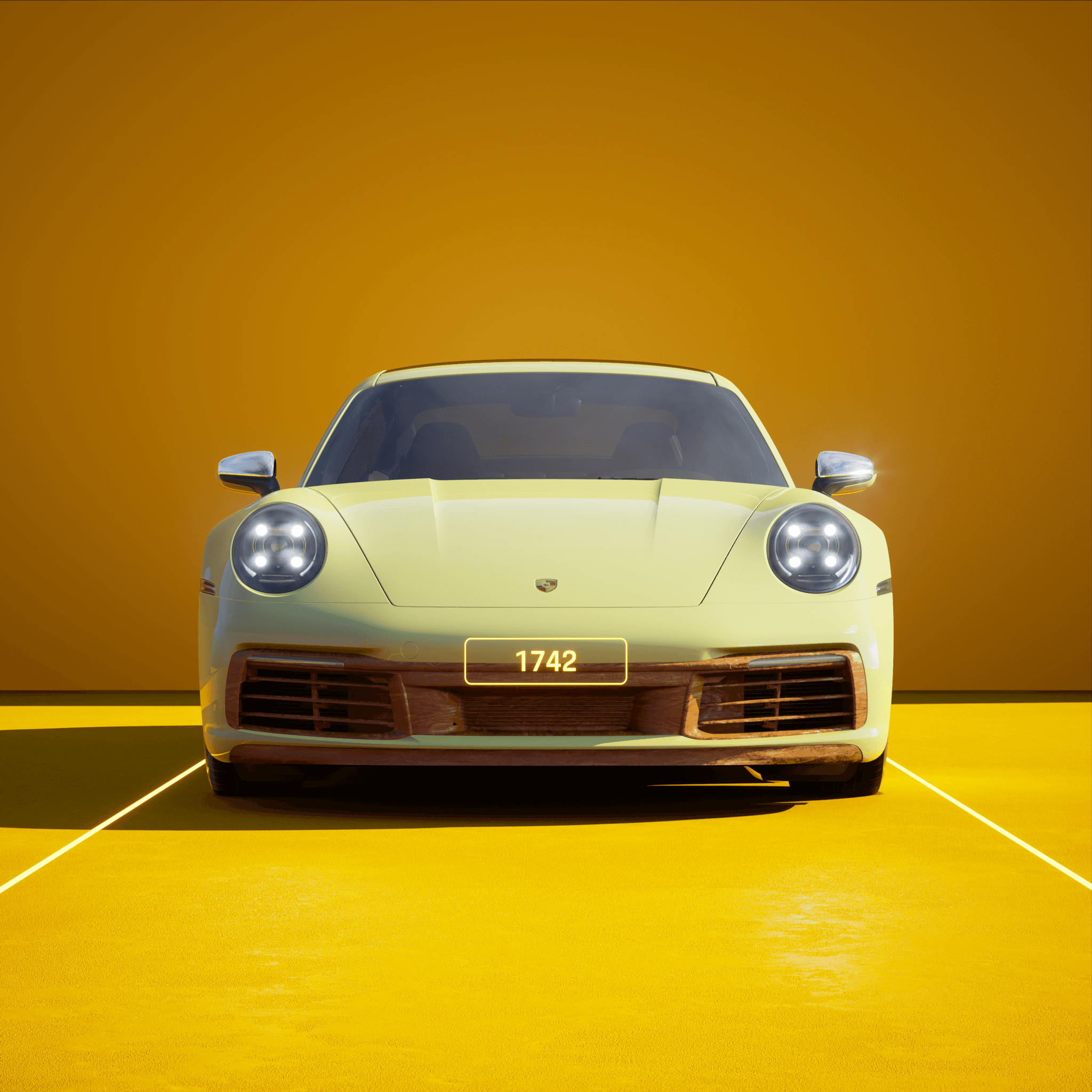 The PORSCHΞ 911 1742 image in phase