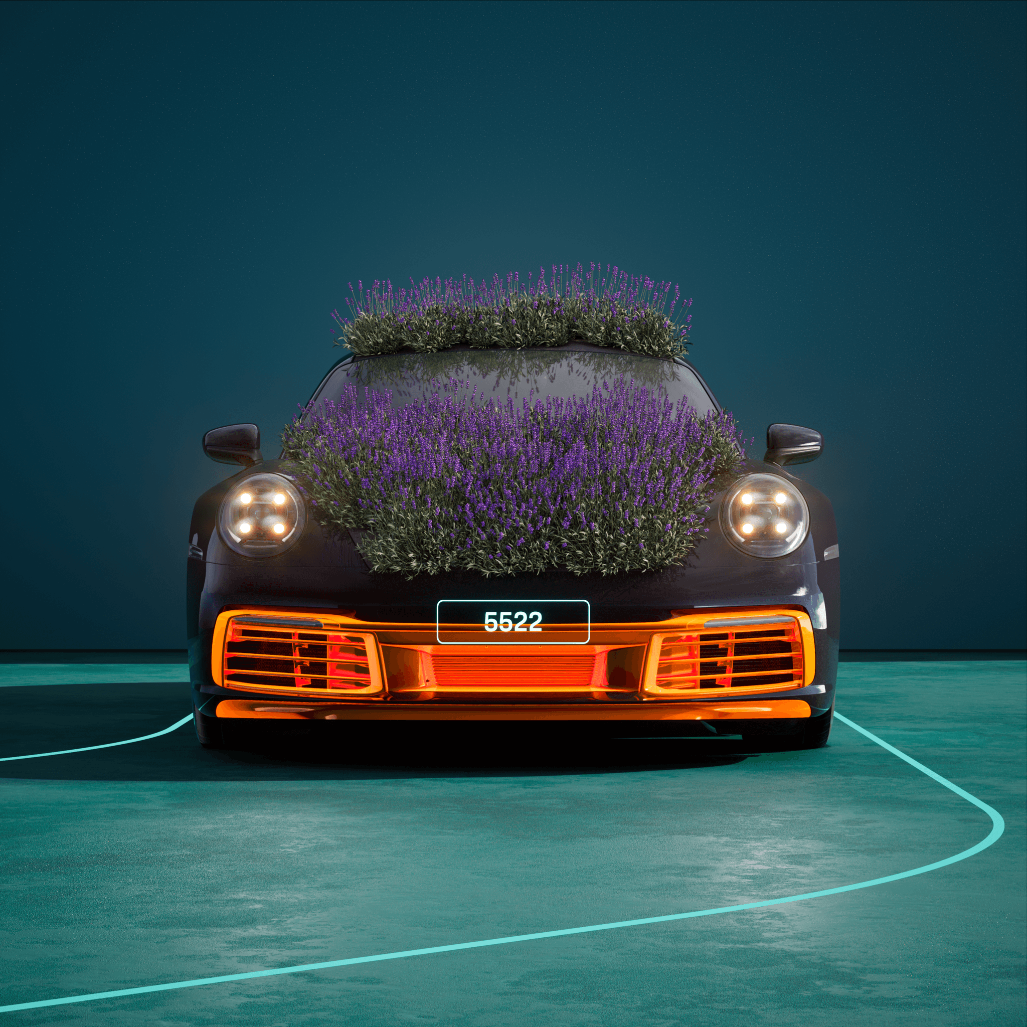The PORSCHΞ 911 5522 image in phase