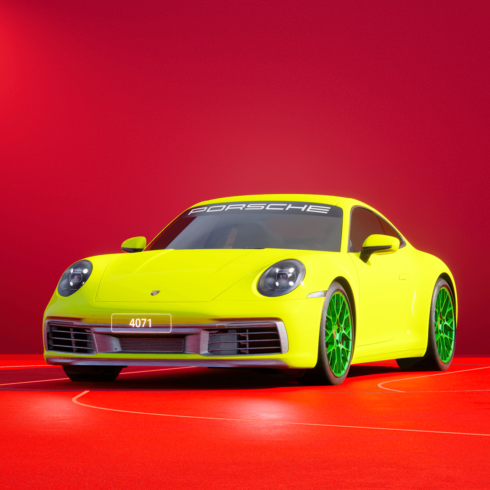 The PORSCHΞ 911 4071 image in phase