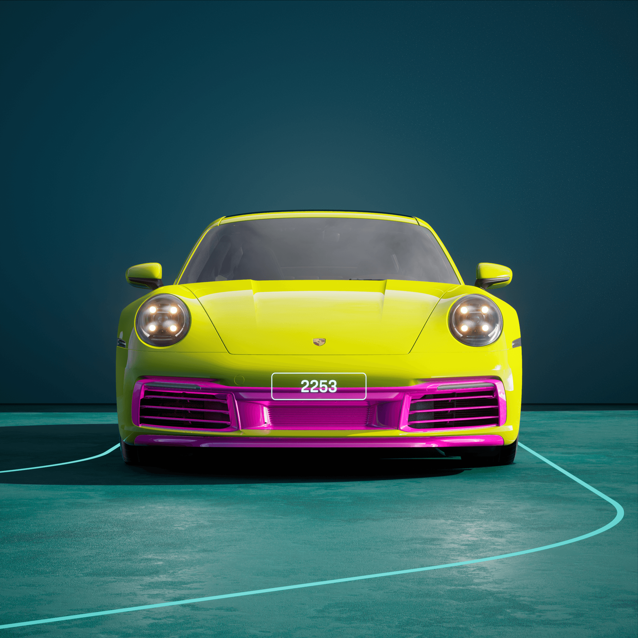 The PORSCHΞ 911 2253 image in phase