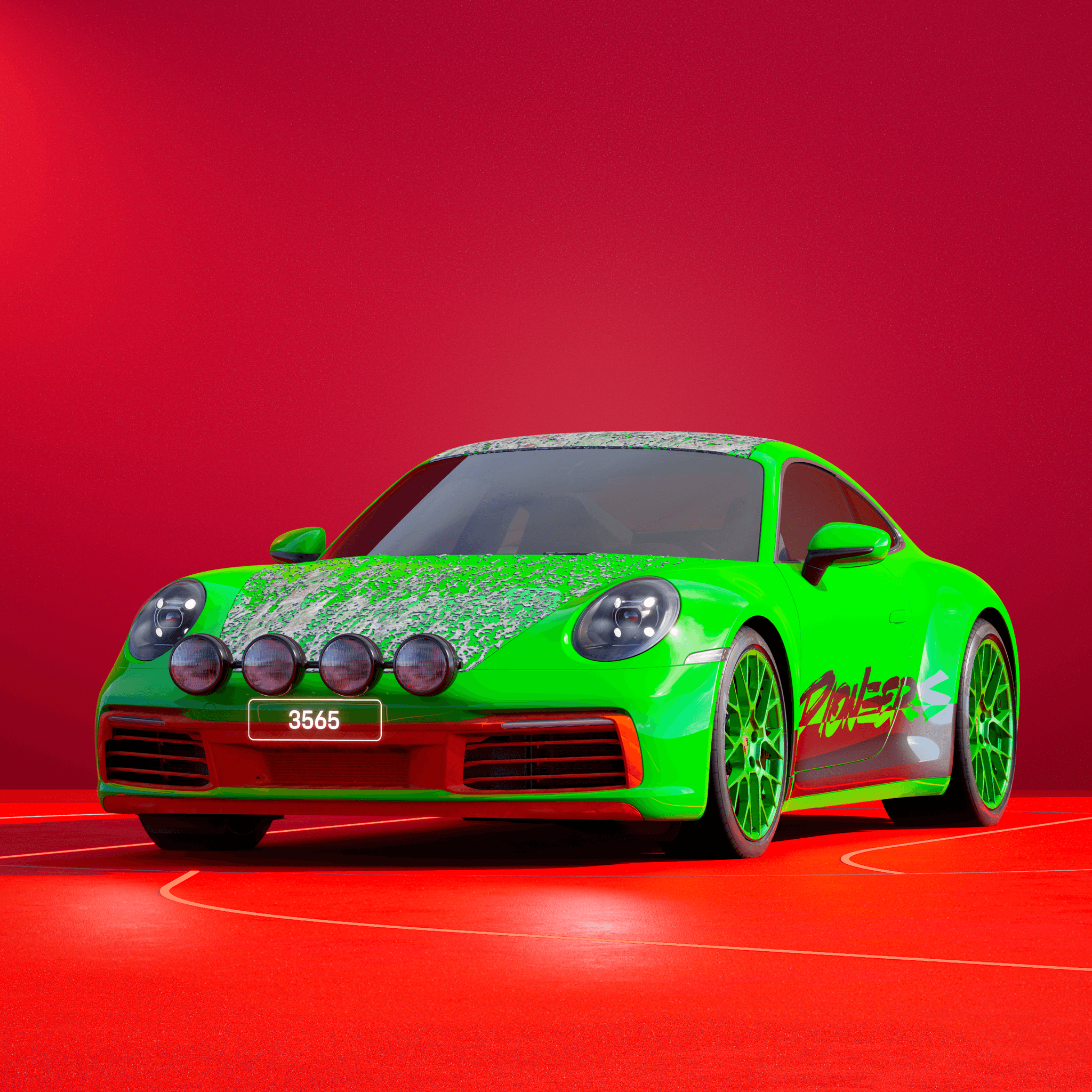 The PORSCHΞ 911 3565 image in phase