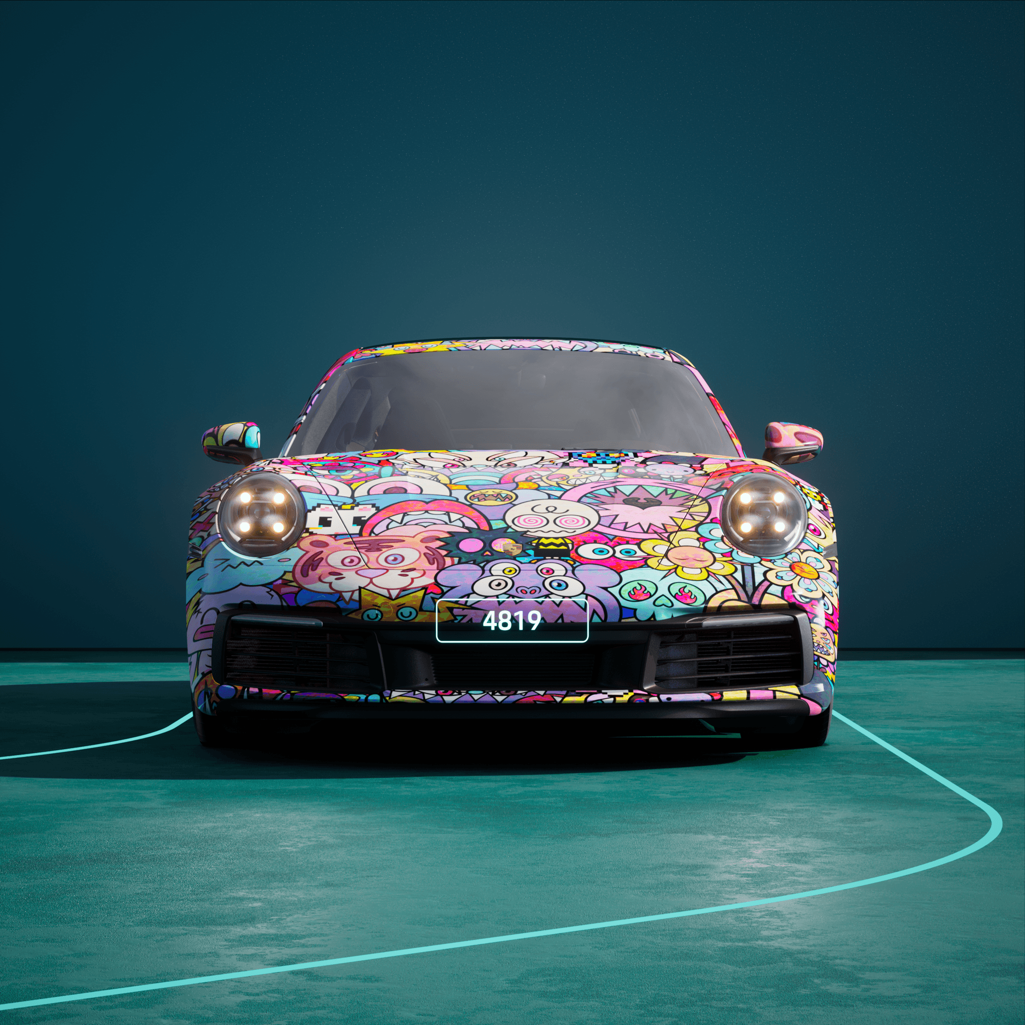 The PORSCHΞ 911 4819 image in phase