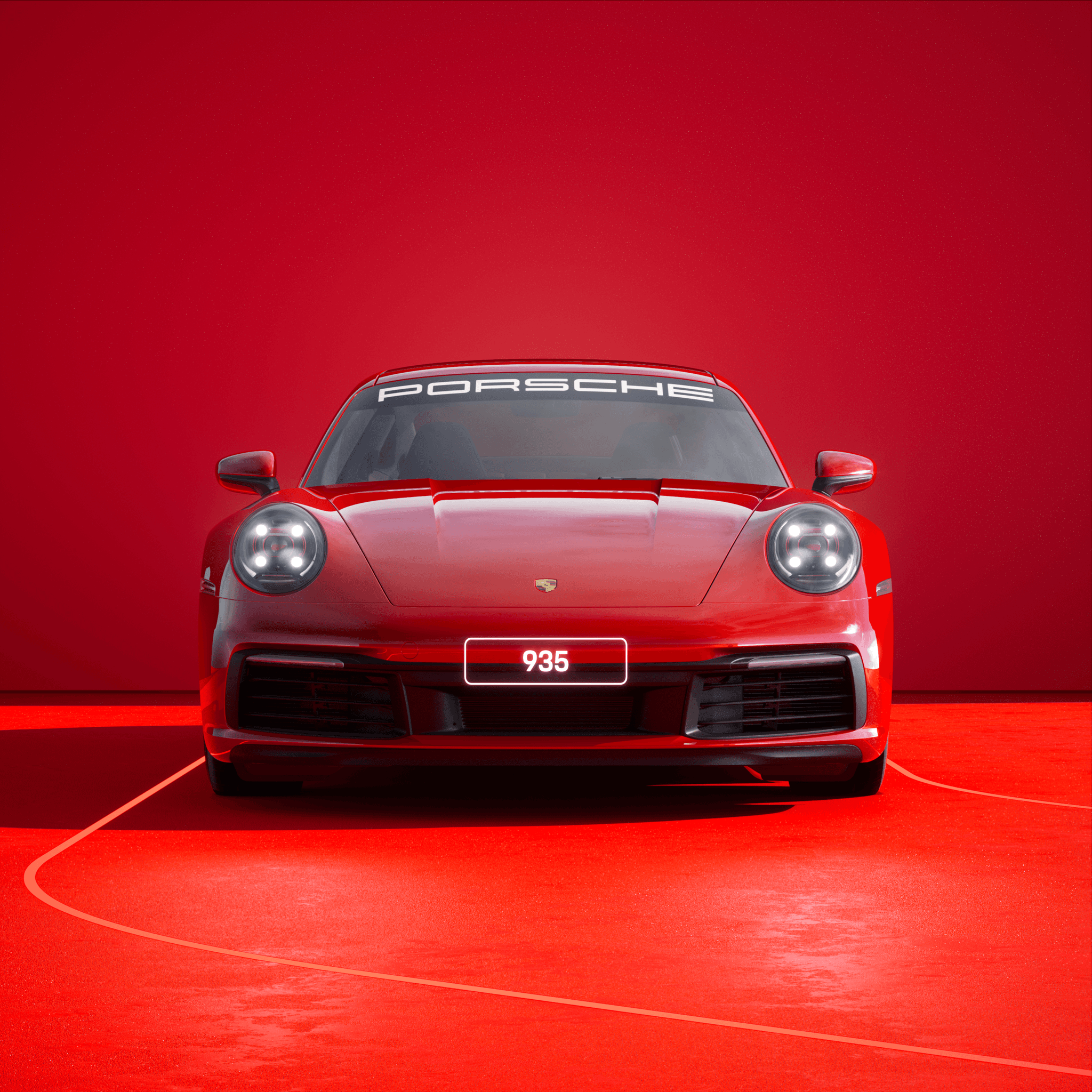 The PORSCHΞ 911 935 image in phase