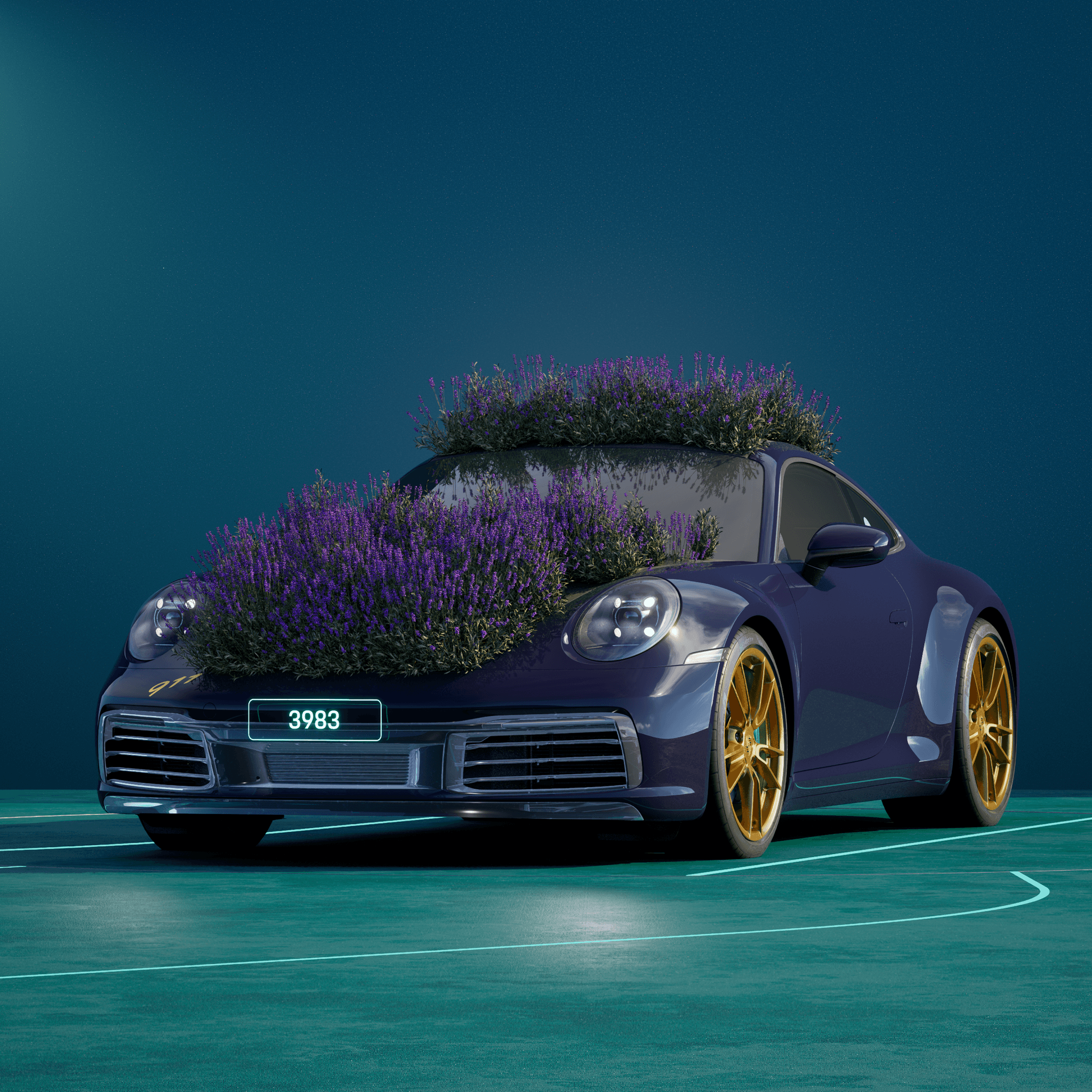 The PORSCHΞ 911 3983 image in phase
