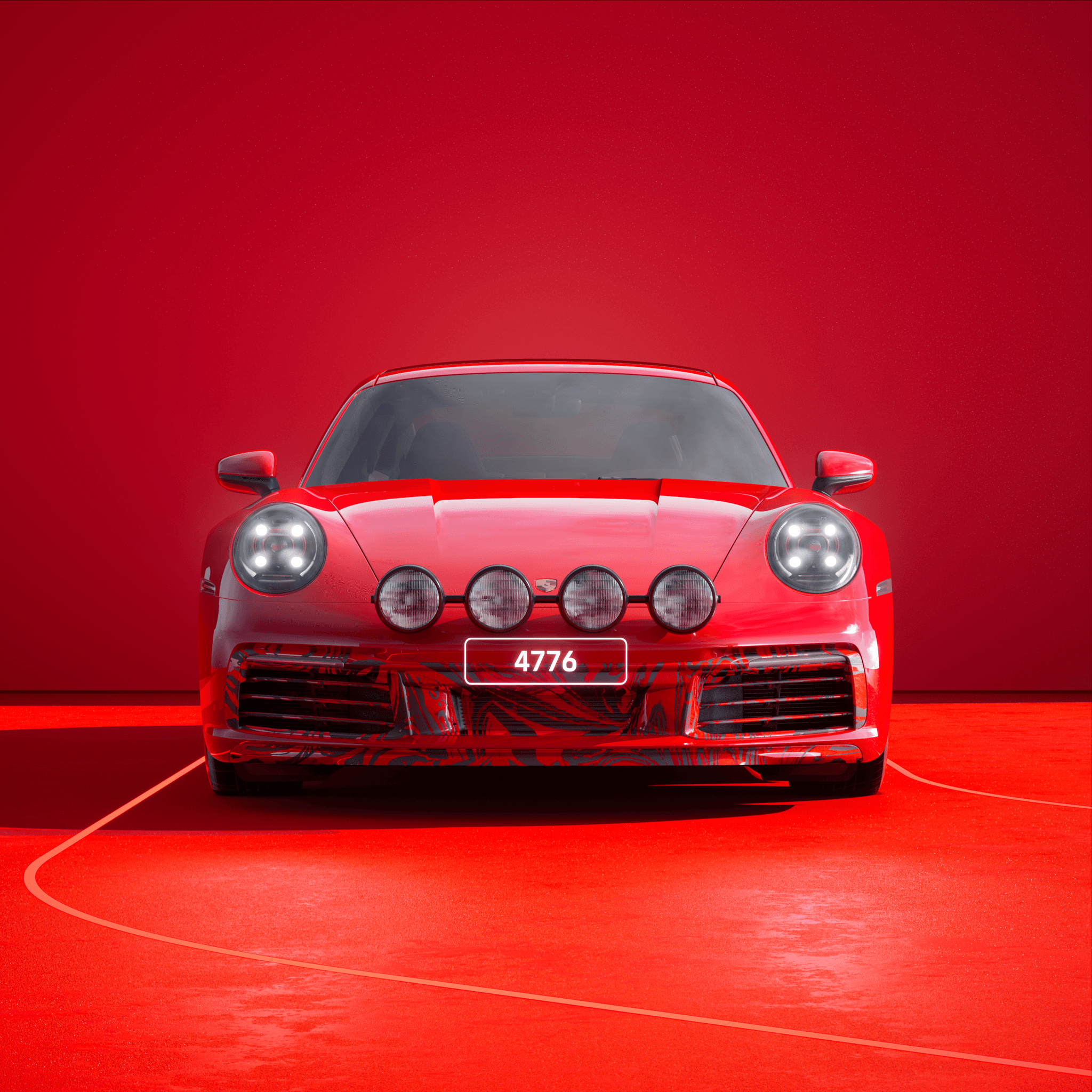 The PORSCHΞ 911 4776 image in phase
