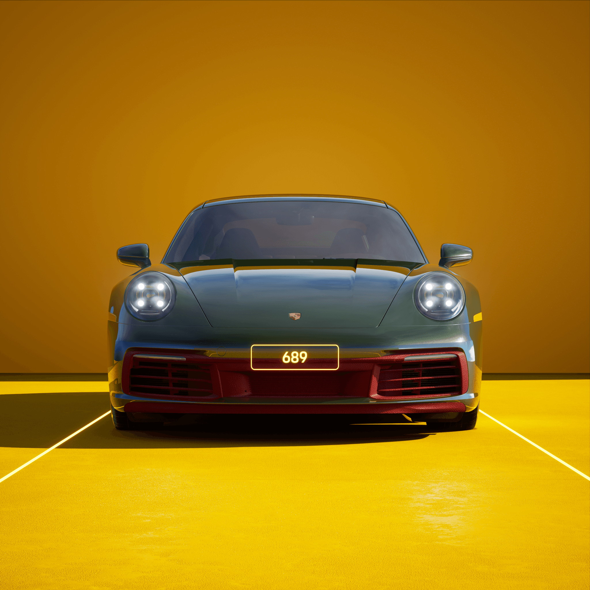 The PORSCHΞ 911 689 image in phase