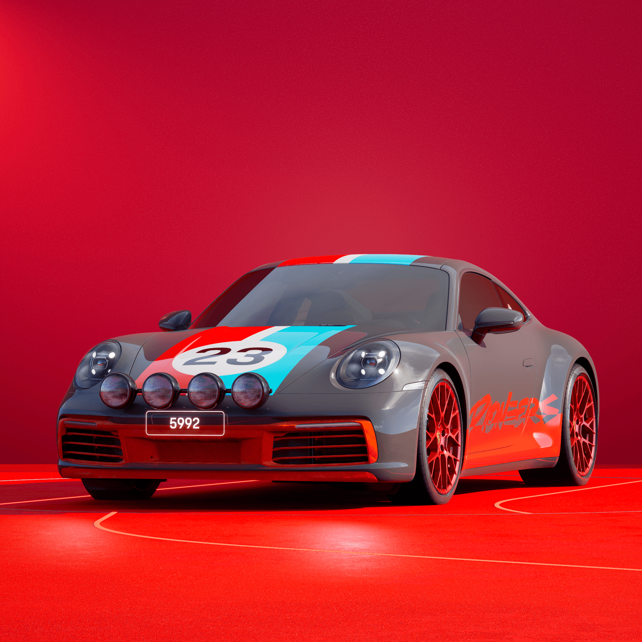 The PORSCHΞ 911 5992 image in phase
