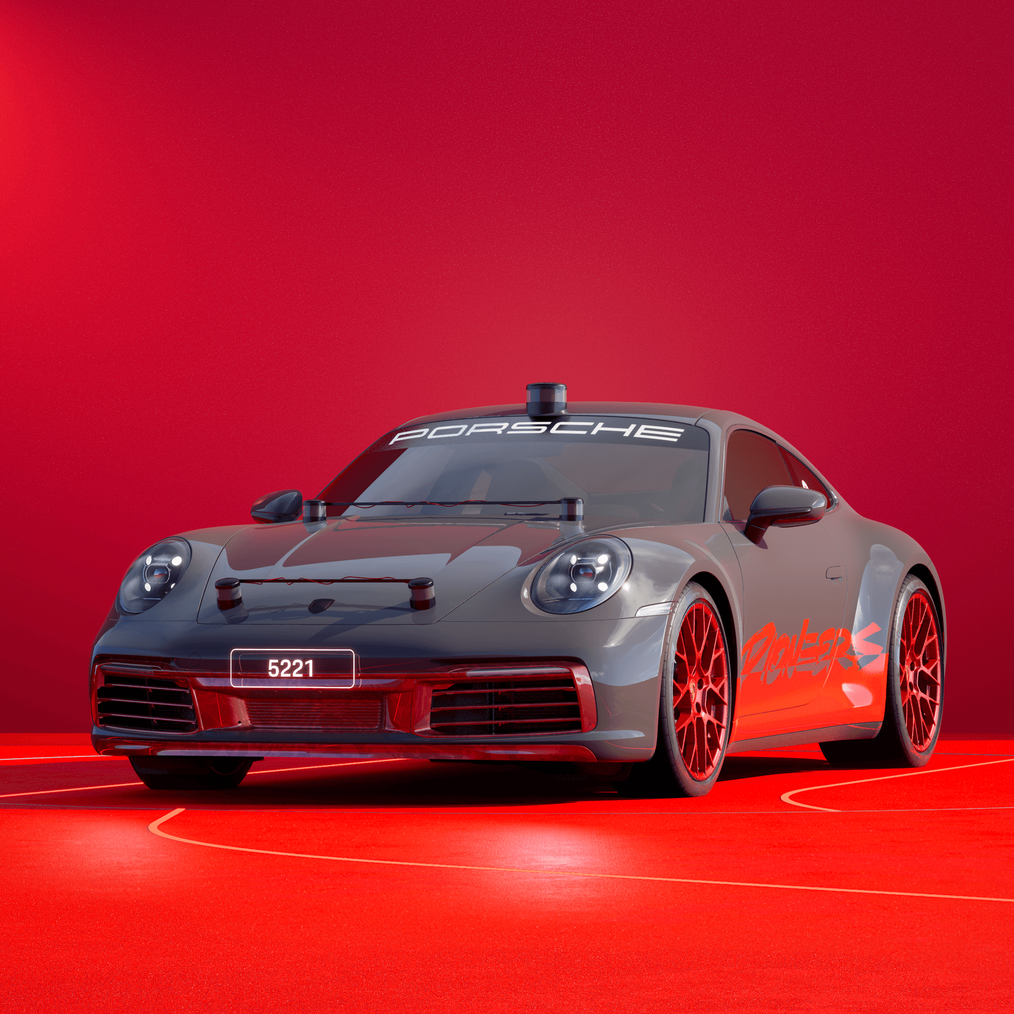 The PORSCHΞ 911 5221 image in phase