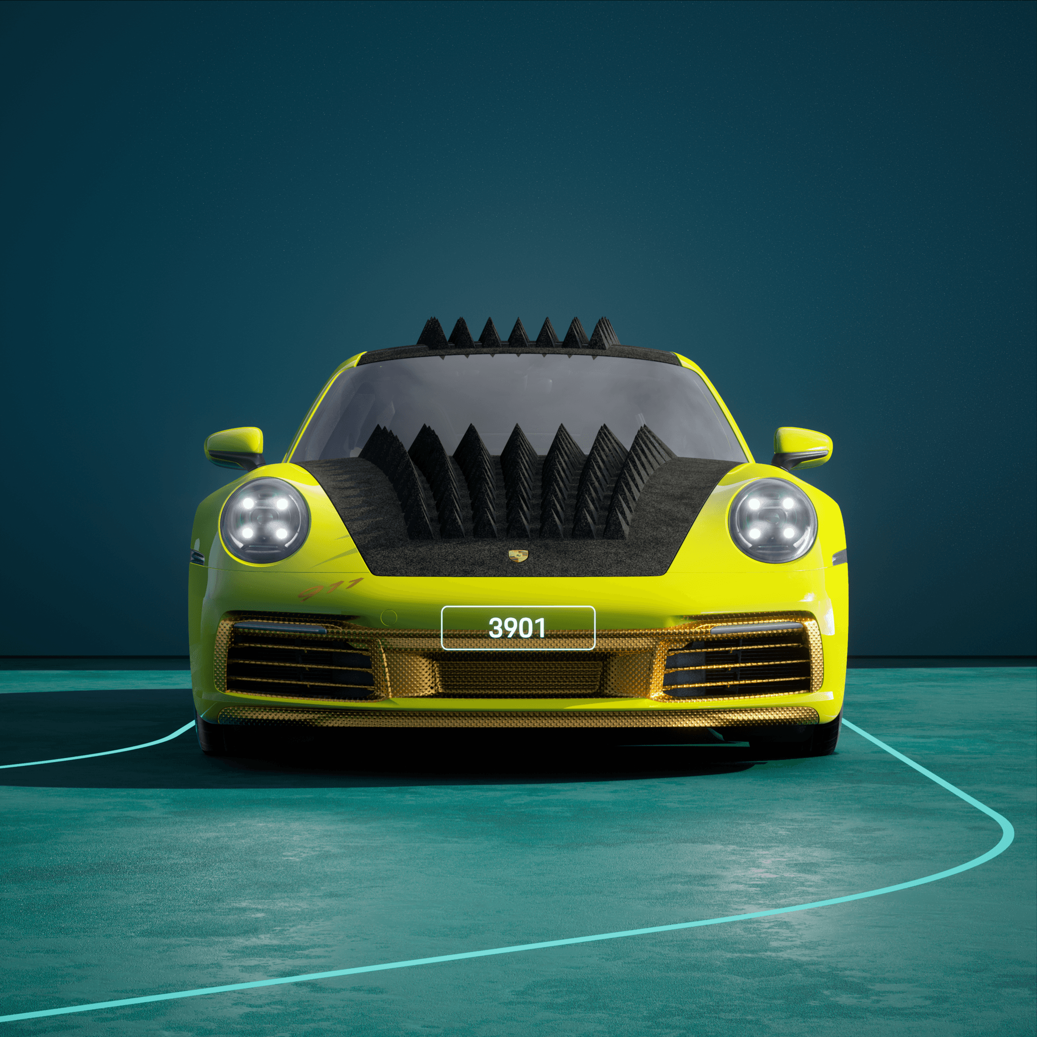 The PORSCHΞ 911 3901 image in phase