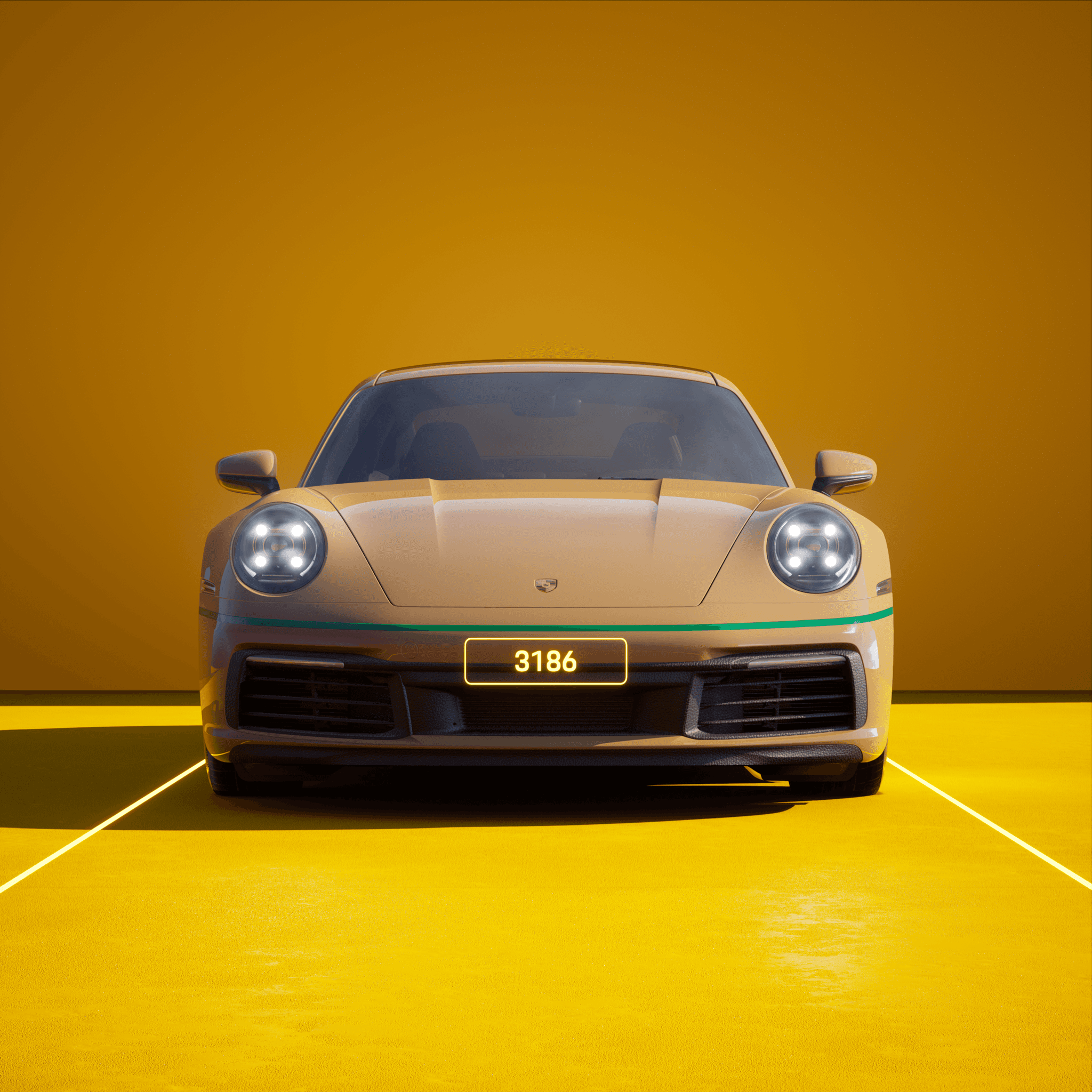 The PORSCHΞ 911 3186 image in phase