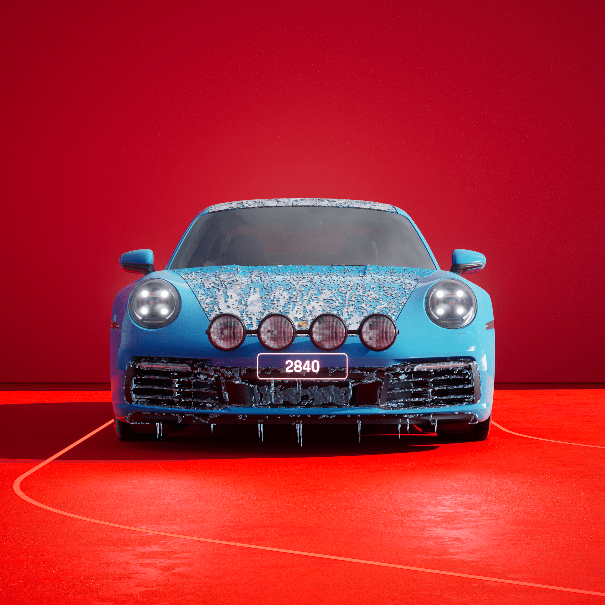 The PORSCHΞ 911 2840 image in phase