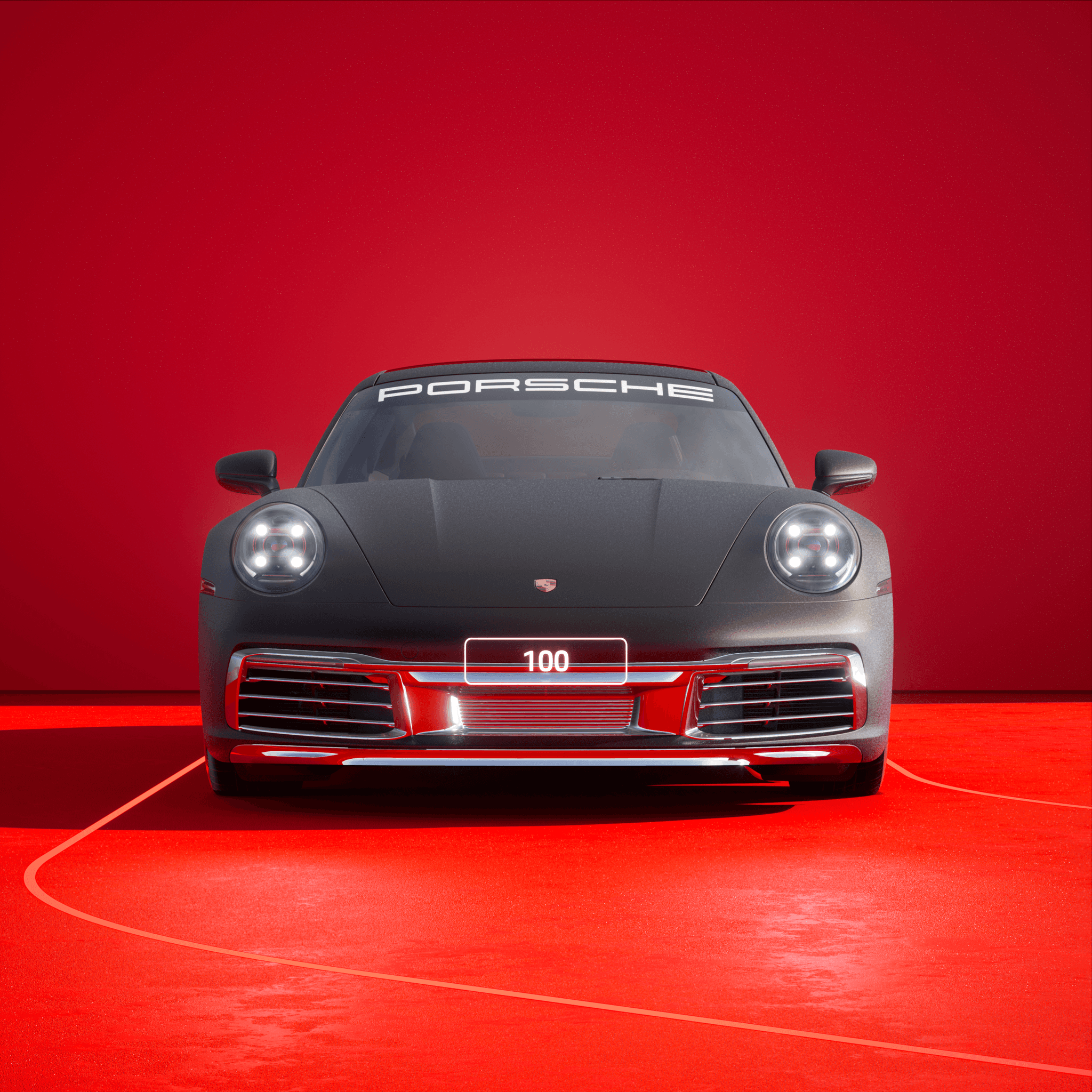 The PORSCHΞ 911 100 image in phase