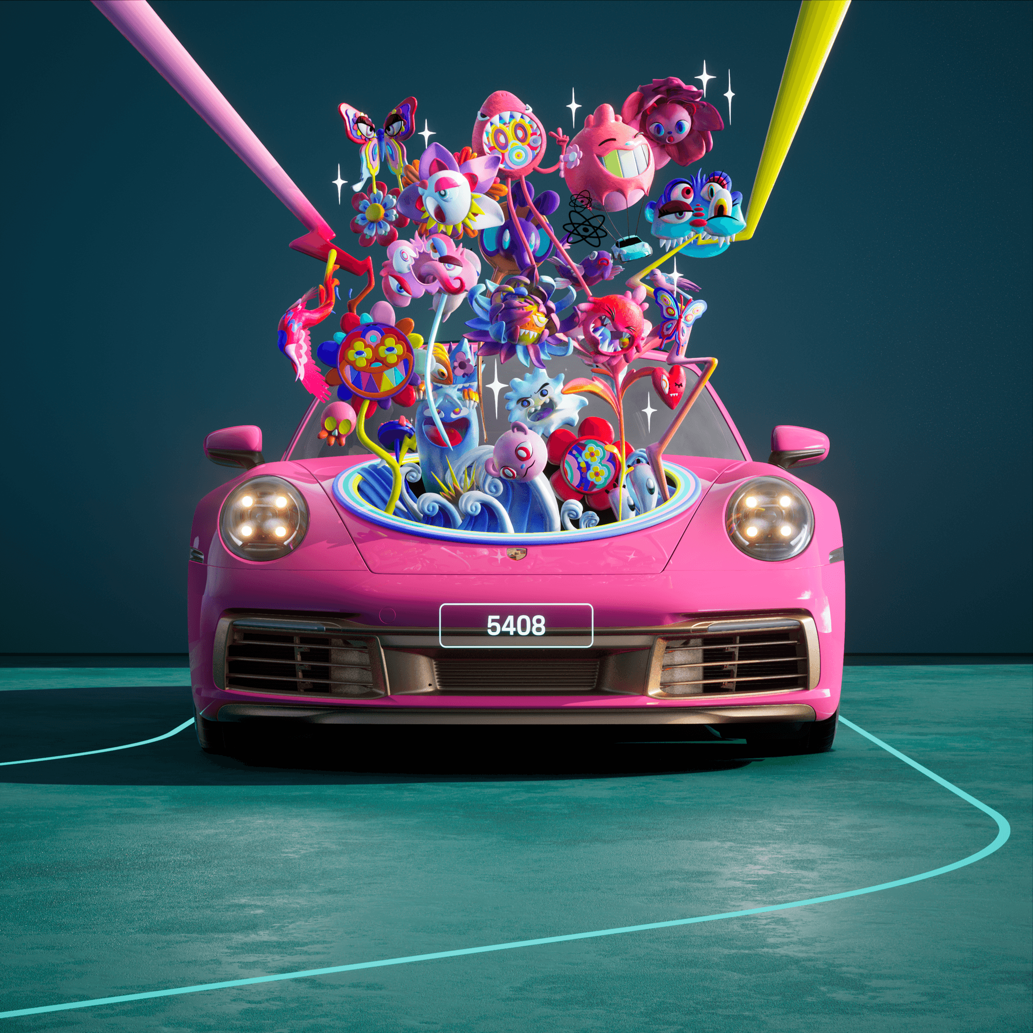 The PORSCHΞ 911 5408 image in phase