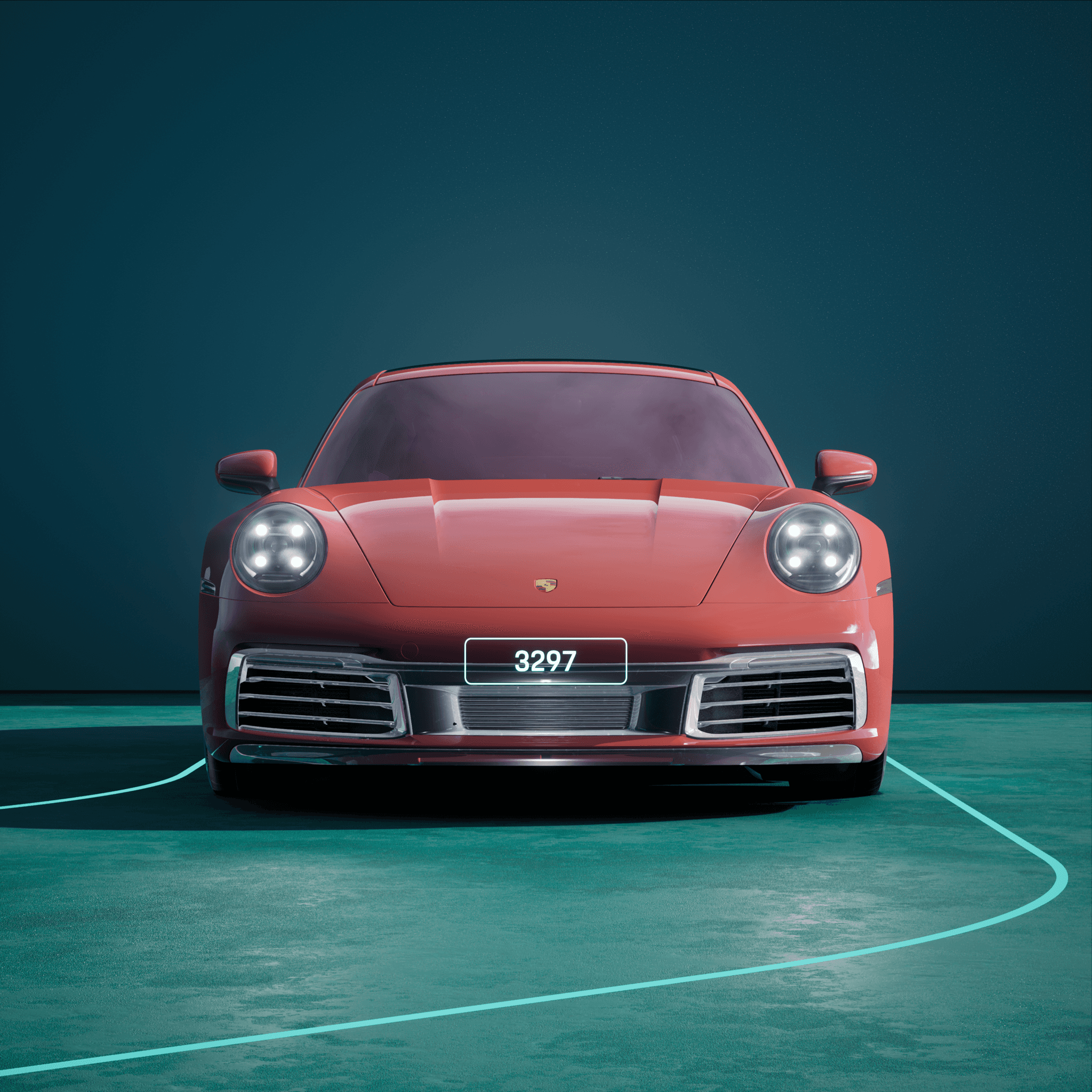 The PORSCHΞ 911 3297 image in phase