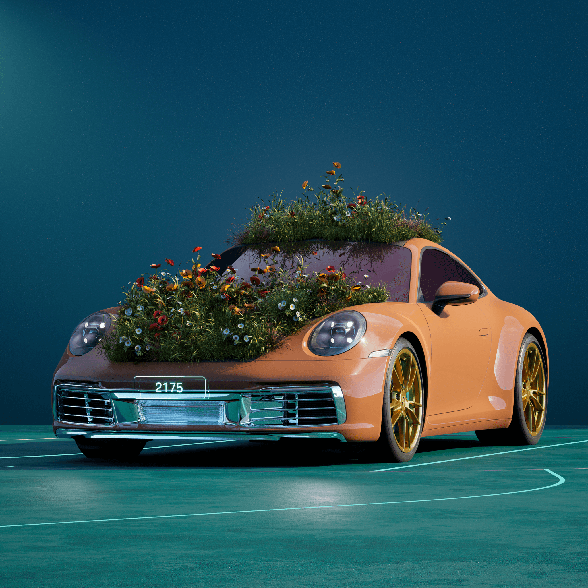 The PORSCHΞ 911 2175 image in phase