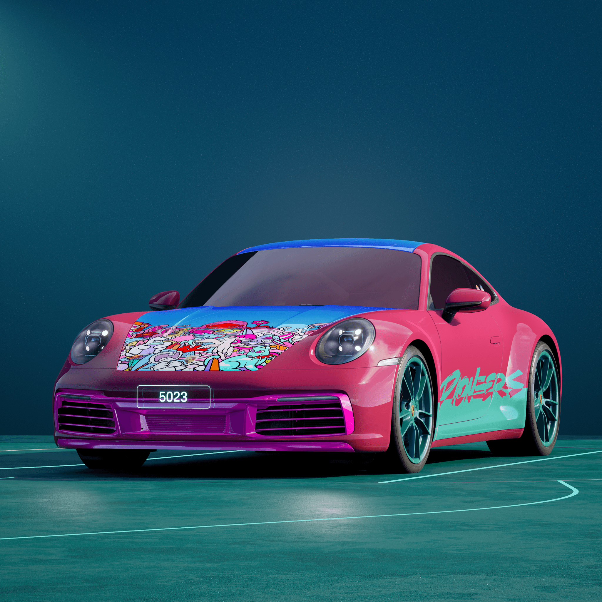 The PORSCHΞ 911 5023 image in phase