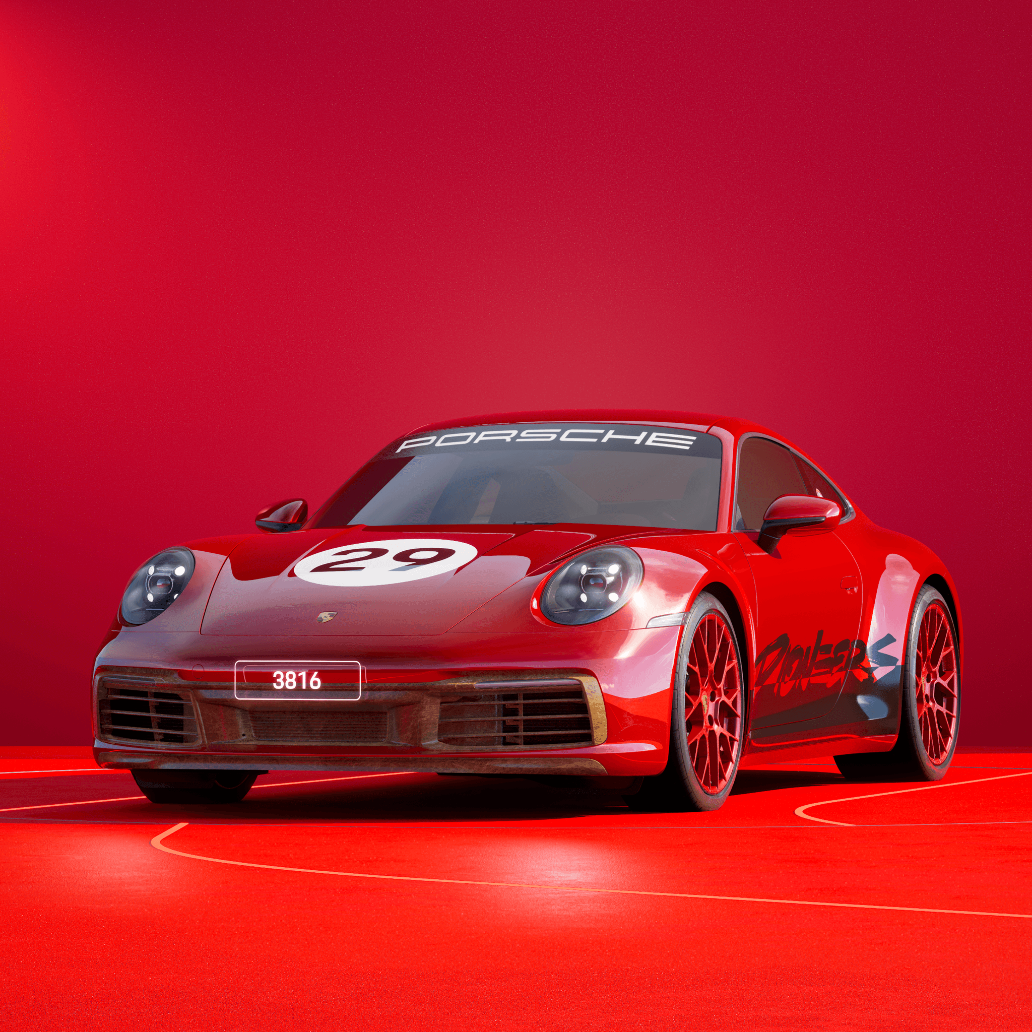 The PORSCHΞ 911 3816 image in phase