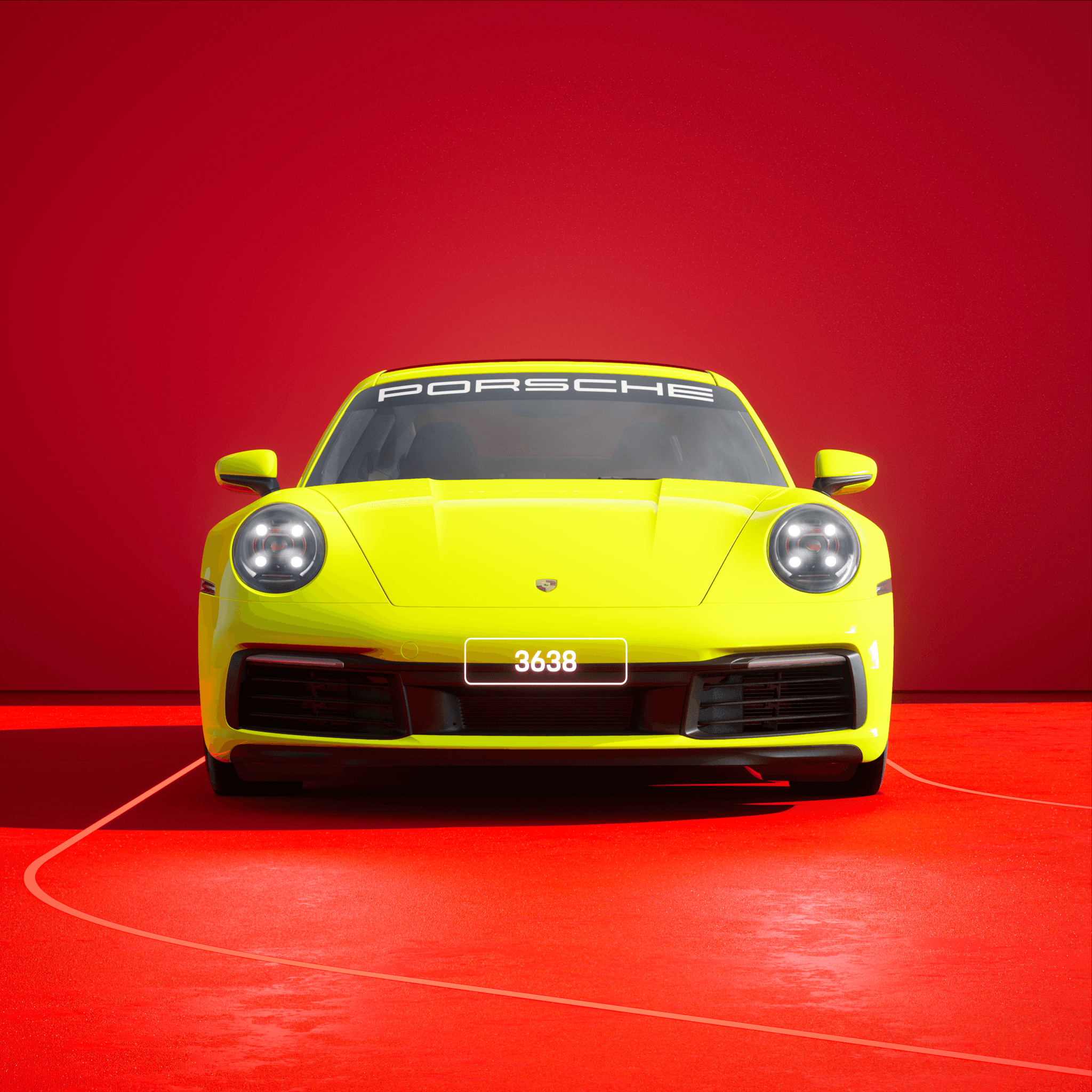 The PORSCHΞ 911 3638 image in phase