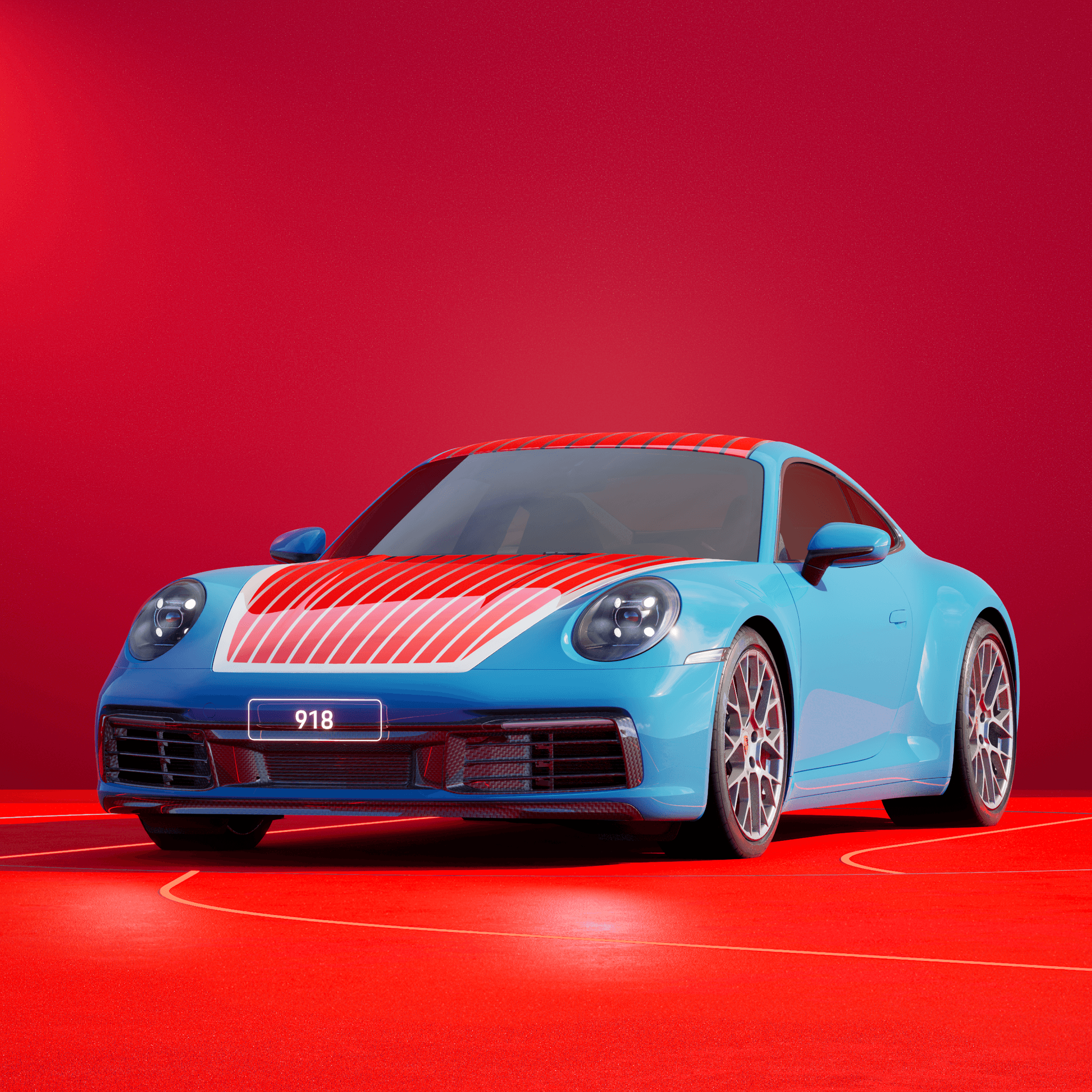 The PORSCHΞ 911 918 image in phase